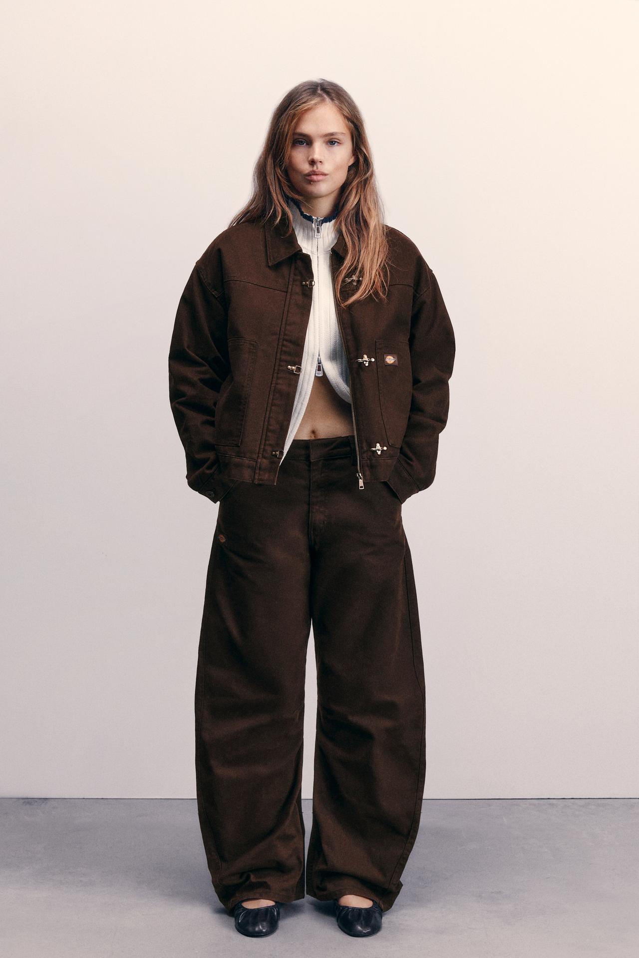 Dickies barrel chino trousers — Brown