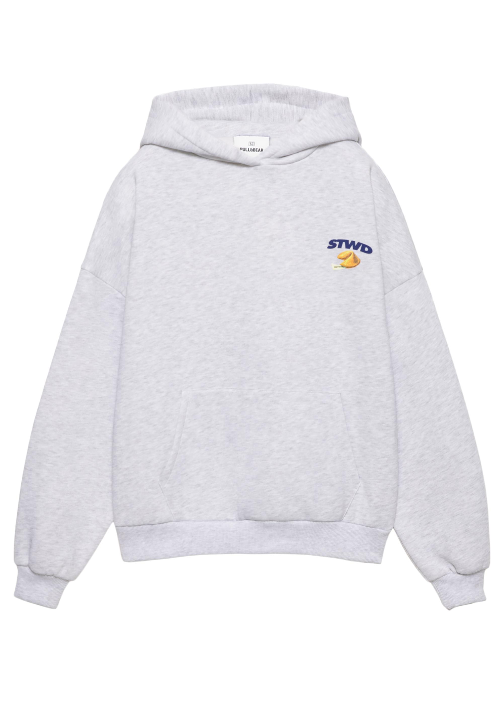 STWD fortune cookie hoodie — Grey marl