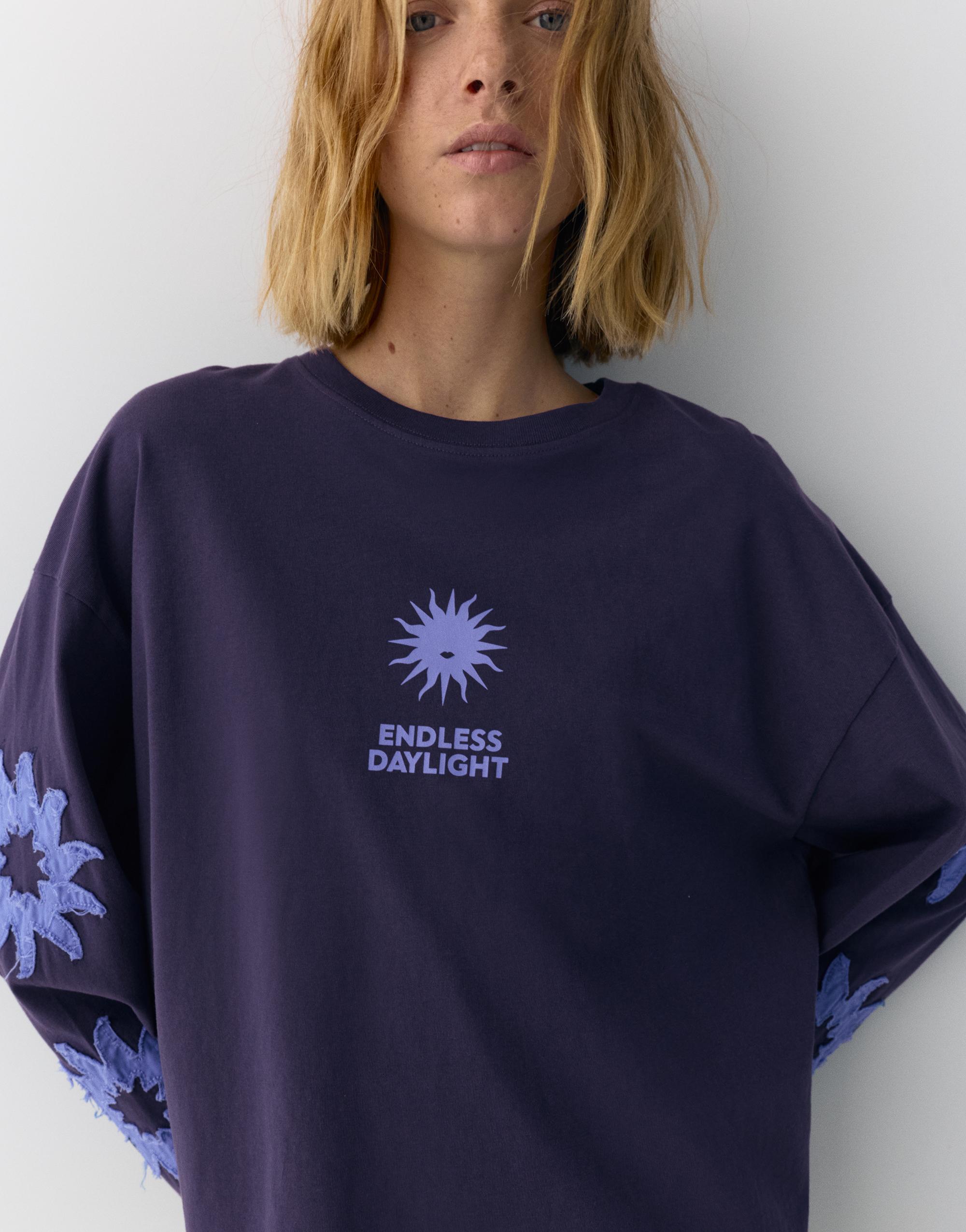 Güneş grafik detaylı t-shirt - Görsel 32