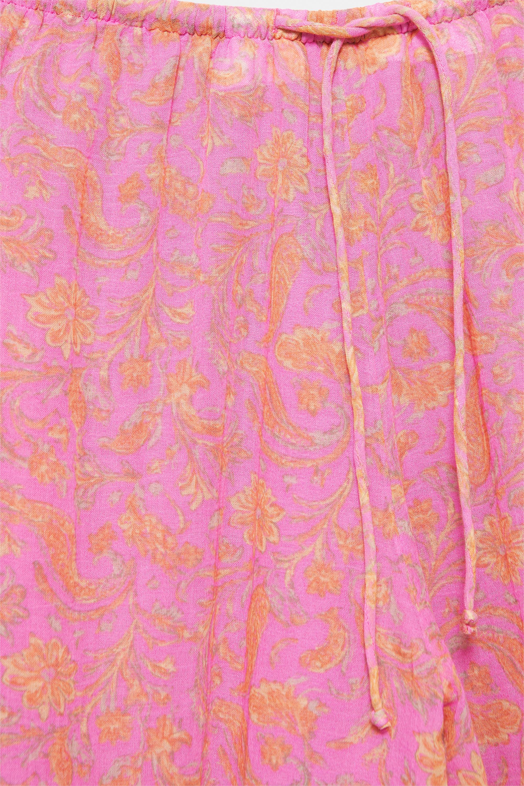 Printed sarouel trousers — Pink