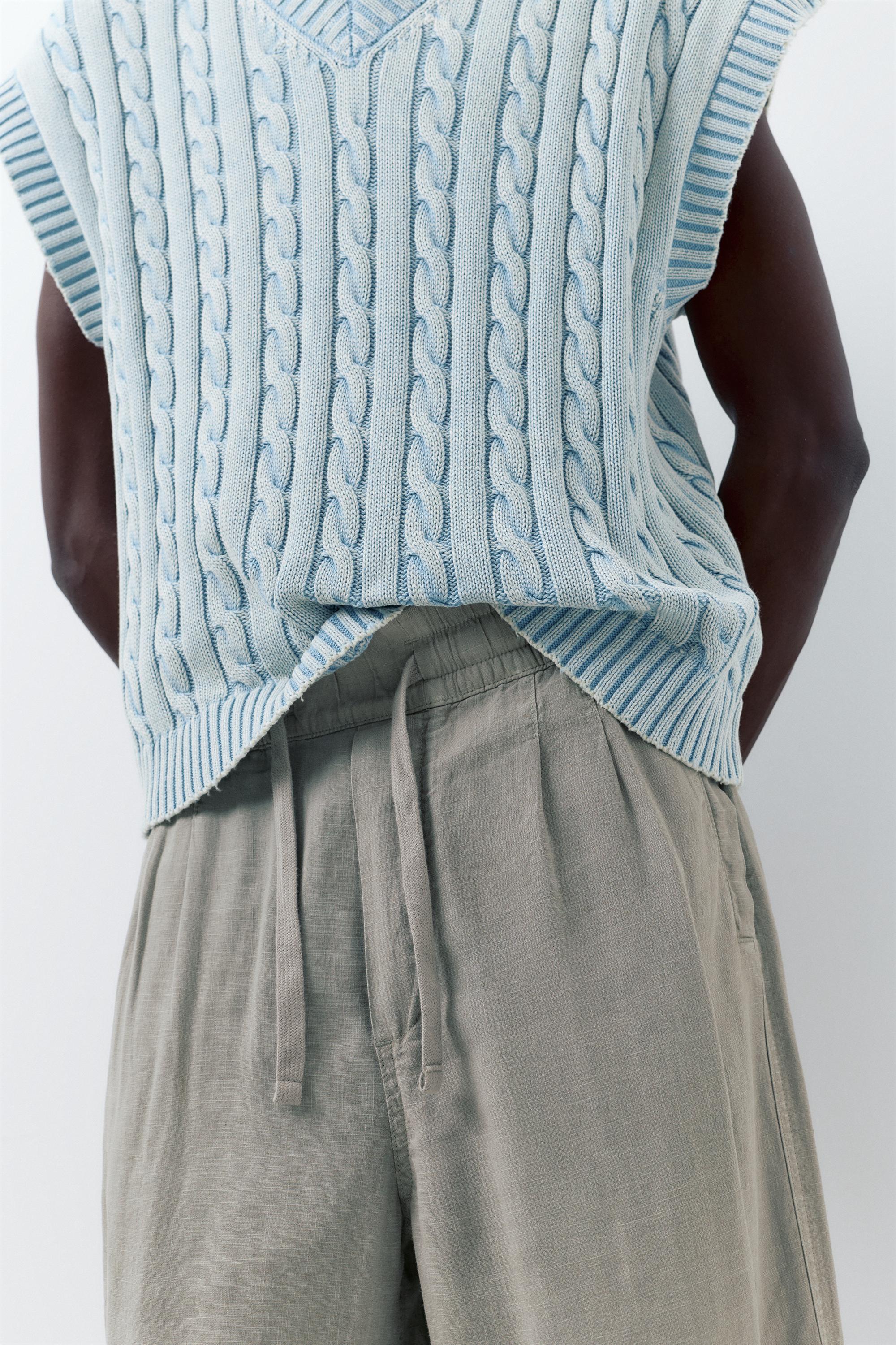 Ketenli jogger pantolon - Görsel 26