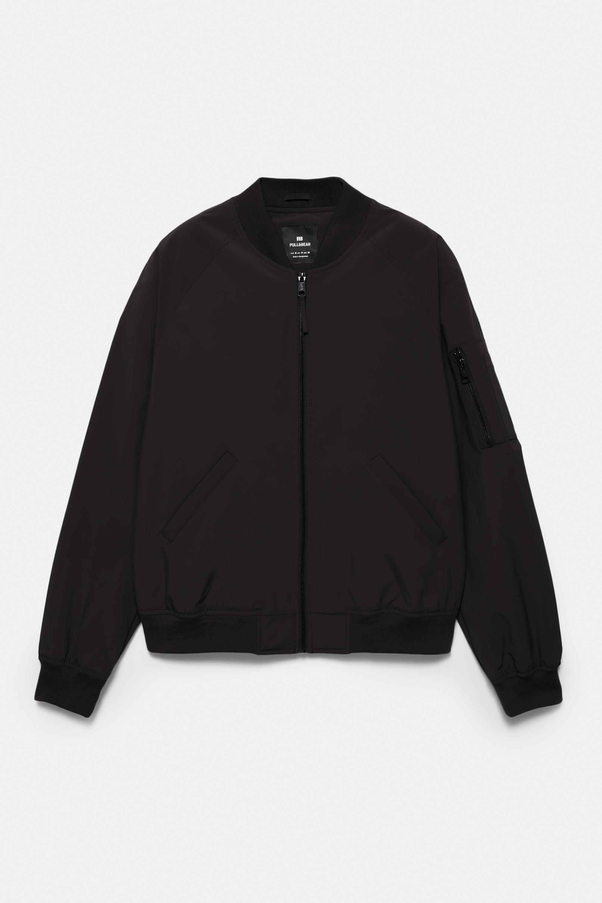 Lightweight bomber jacket — Black