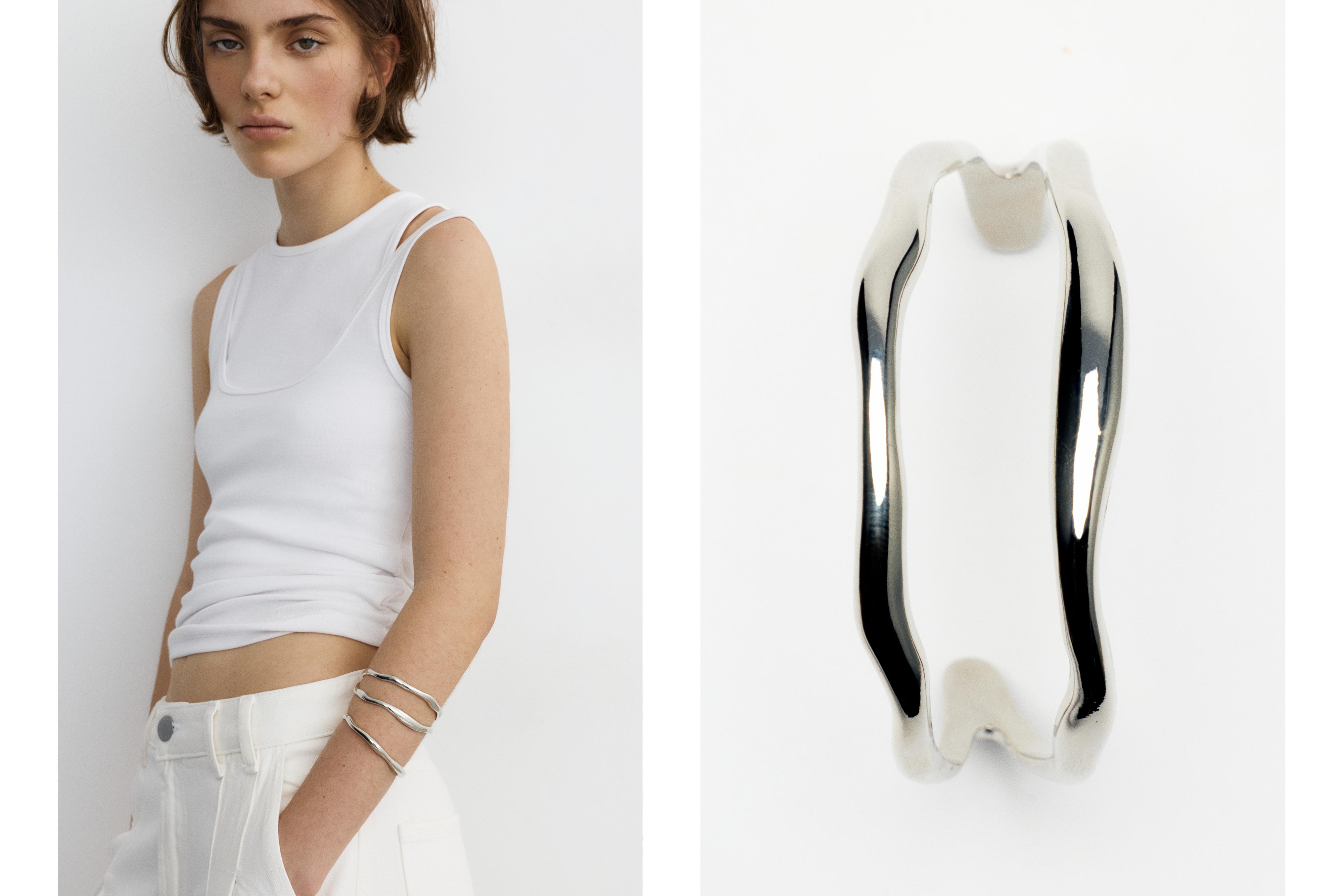 Pack of 2 wave bracelets — Silver