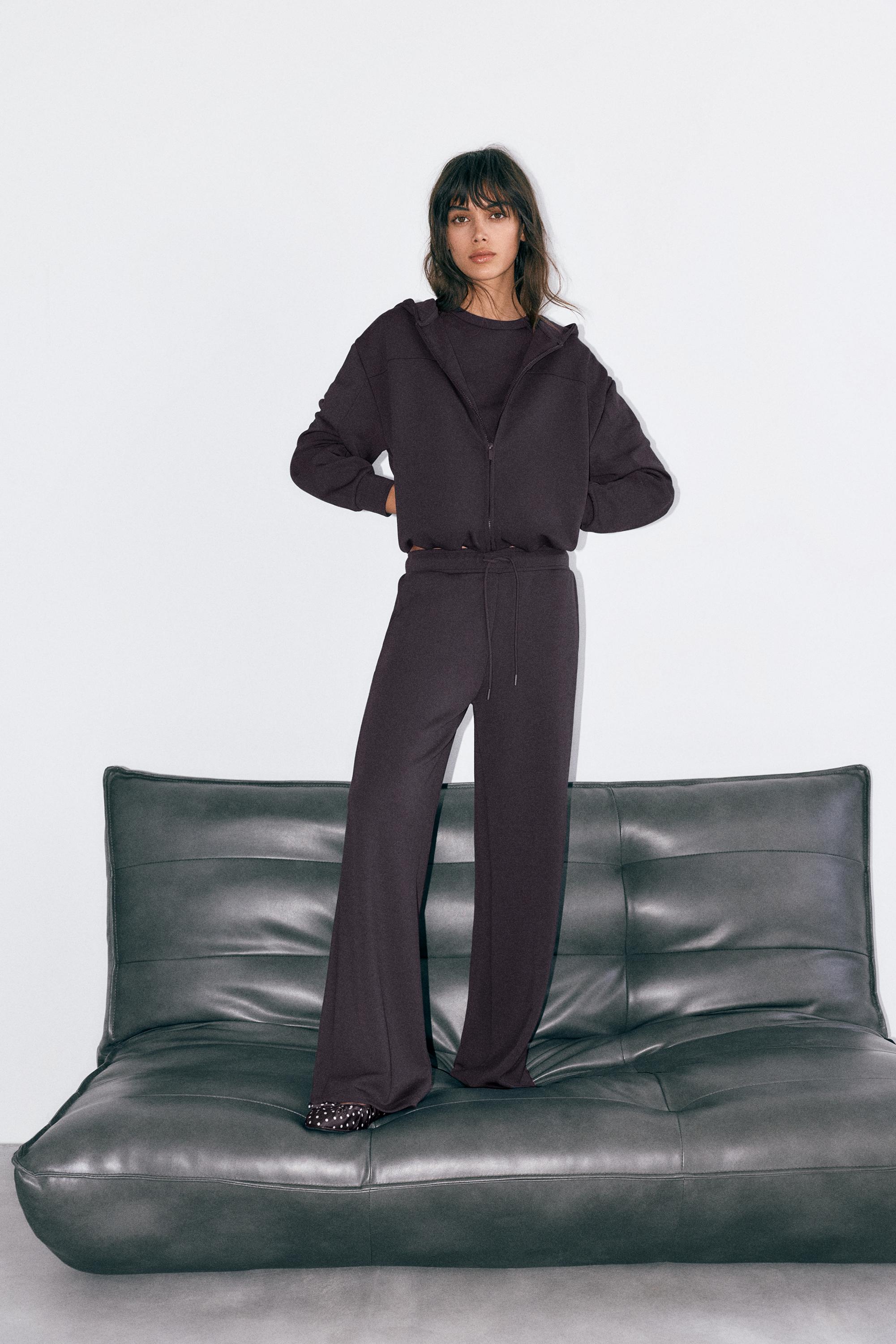 Soft touch hooded sweatshirt — Black