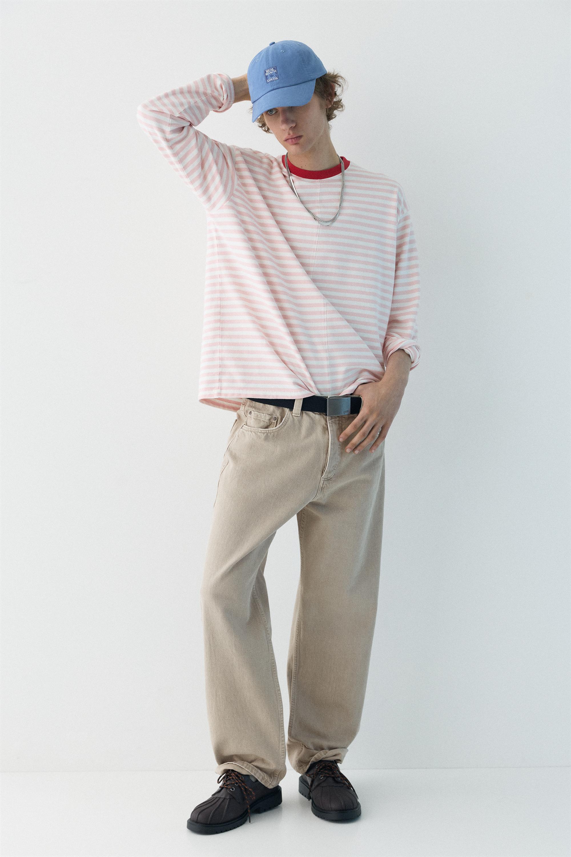 Regular straight-leg jeans — Pale grey