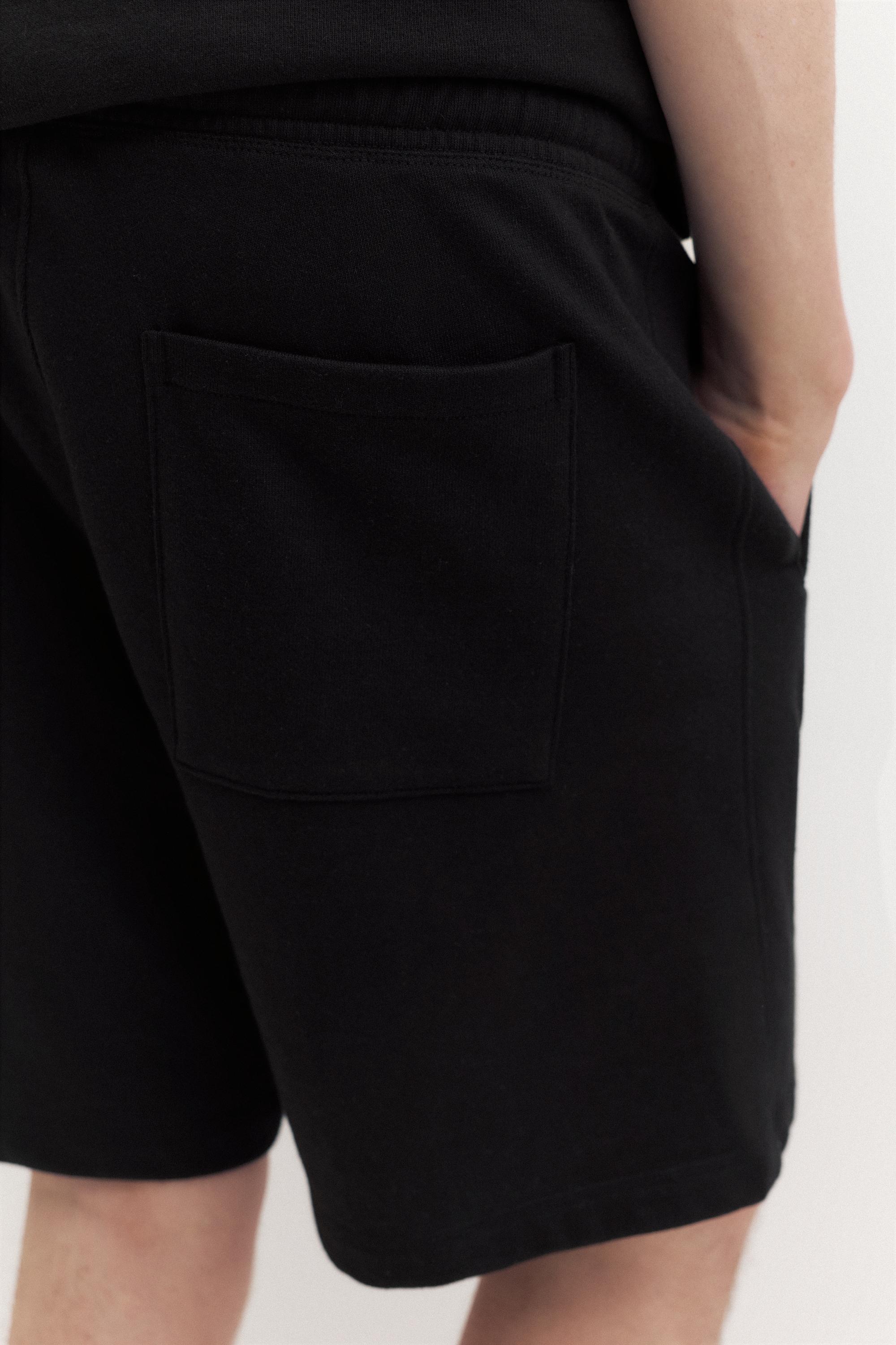 STWD jogger Bermuda shorts — Black