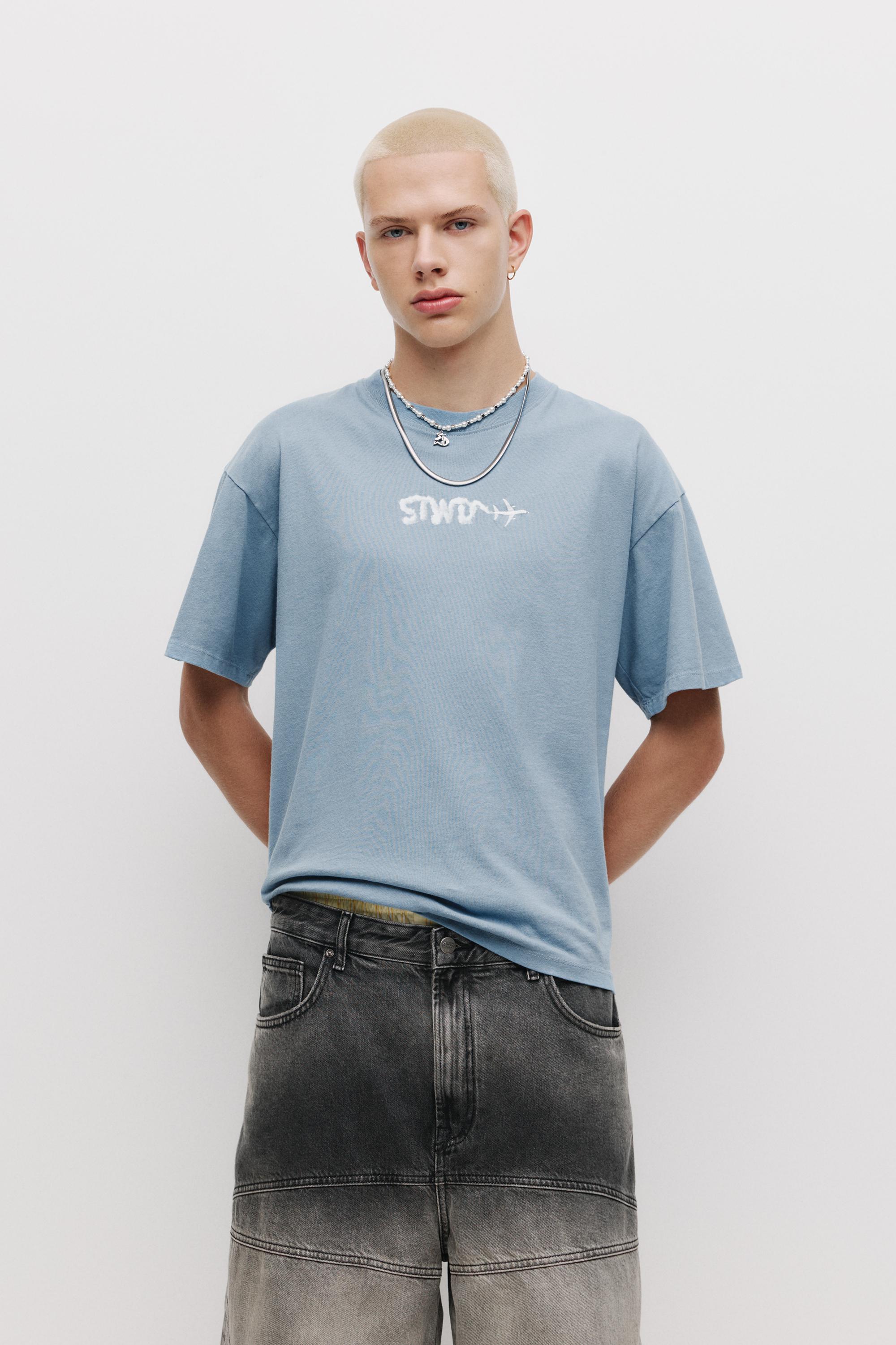 Stwd T-Shirt Wolken Flugzeug