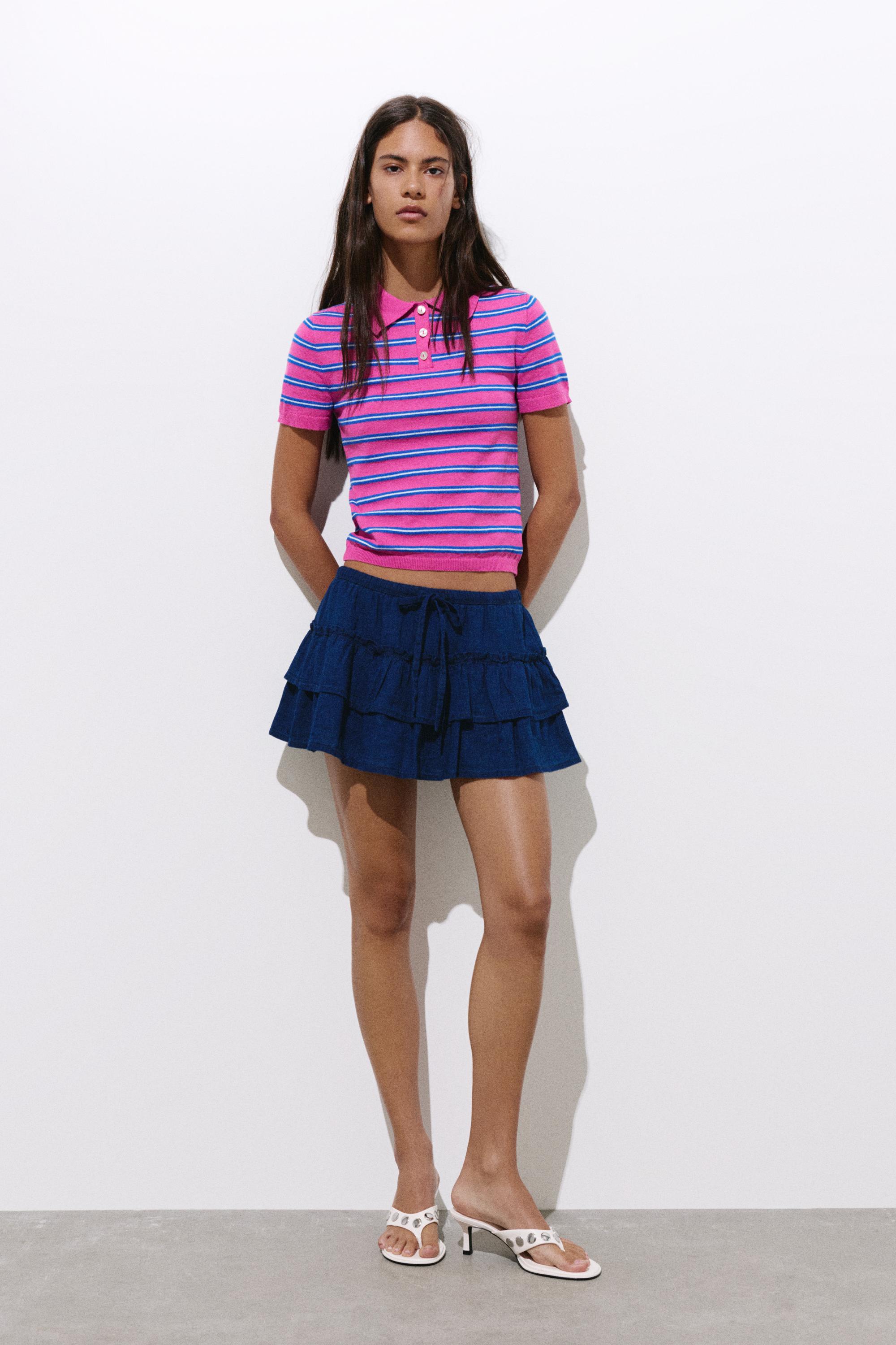 Çizgili örgü polo - Görsel 12