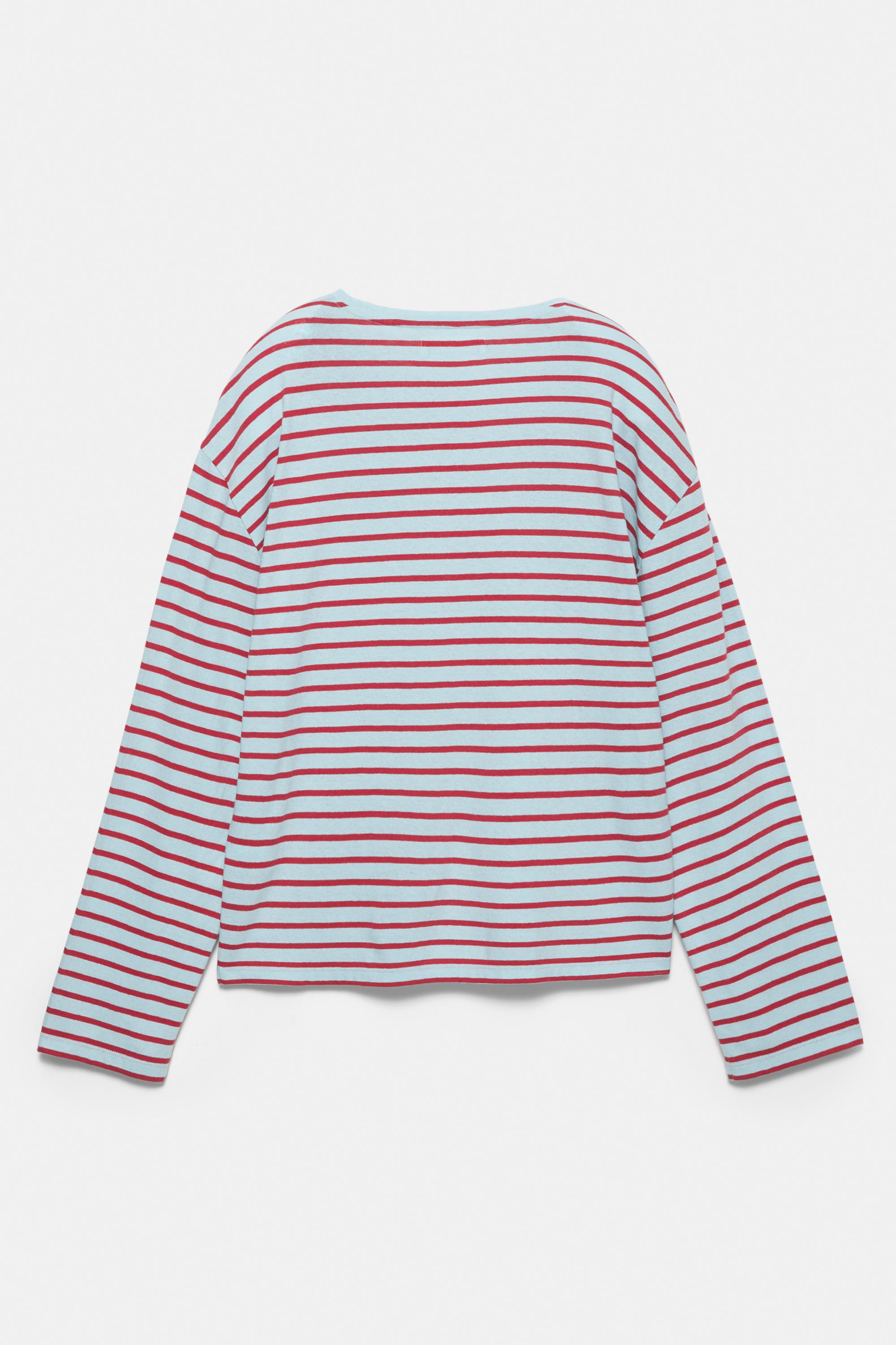 Çizgili uzun kollu t-shirt - Görsel 5