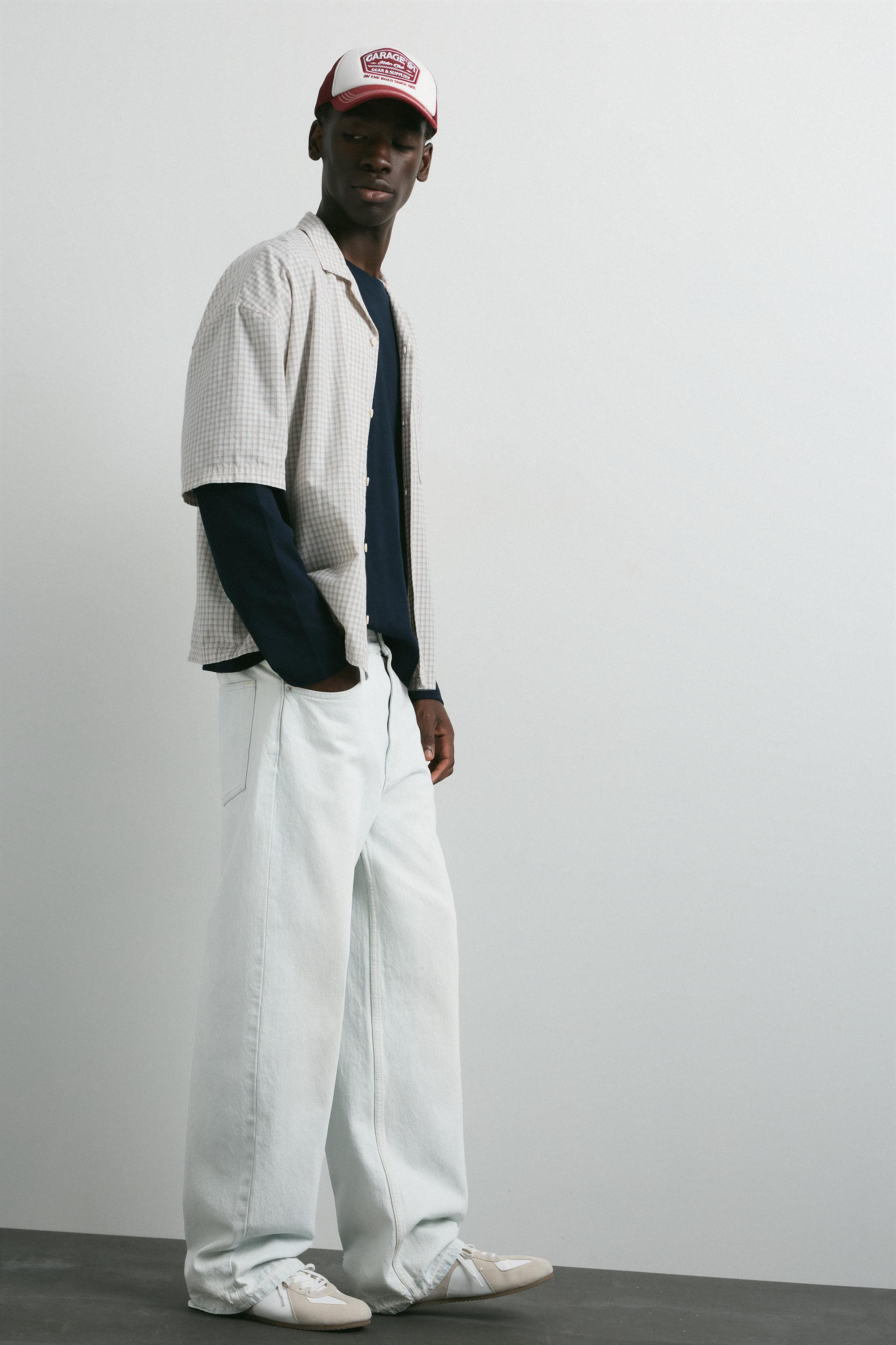 Wide-leg jeans — Pale indigo