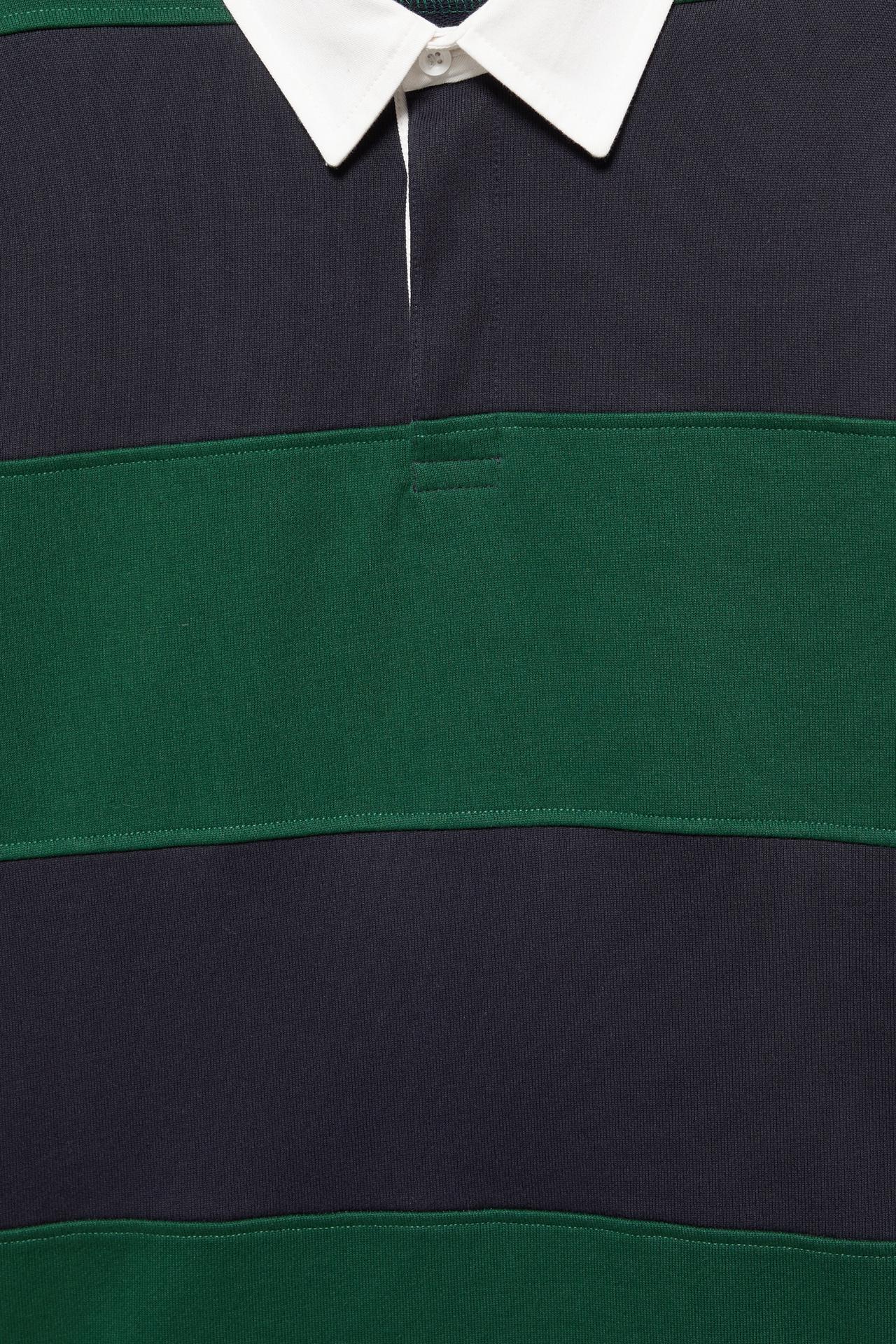 Long sleeve striped polo shirt — Bottle