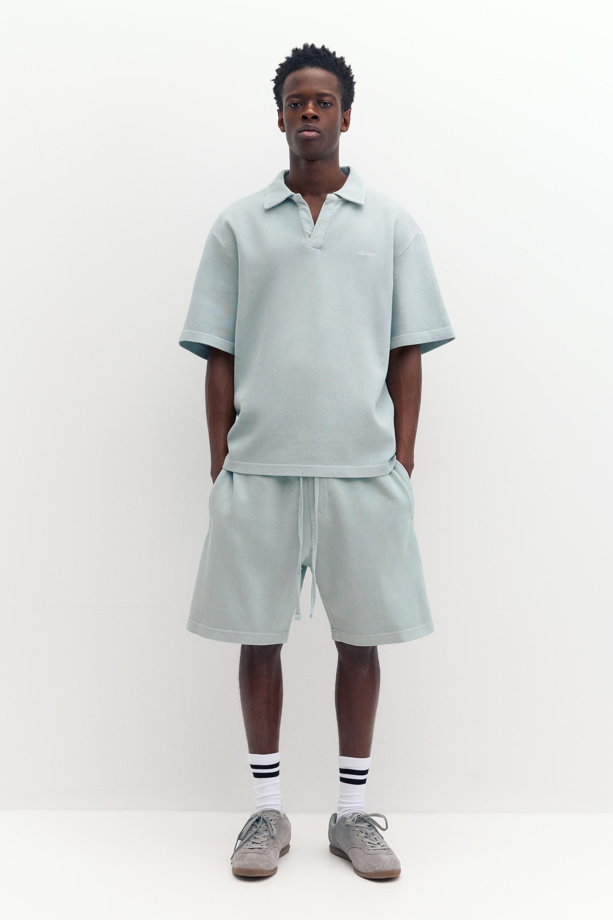 Dokulu jogger bermuda - Görsel 30