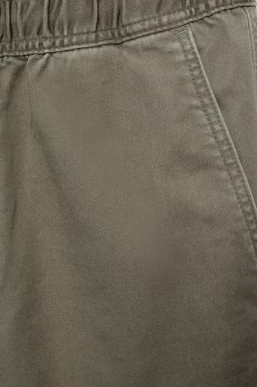 Regular fit jogging trousers — Dark khaki 8