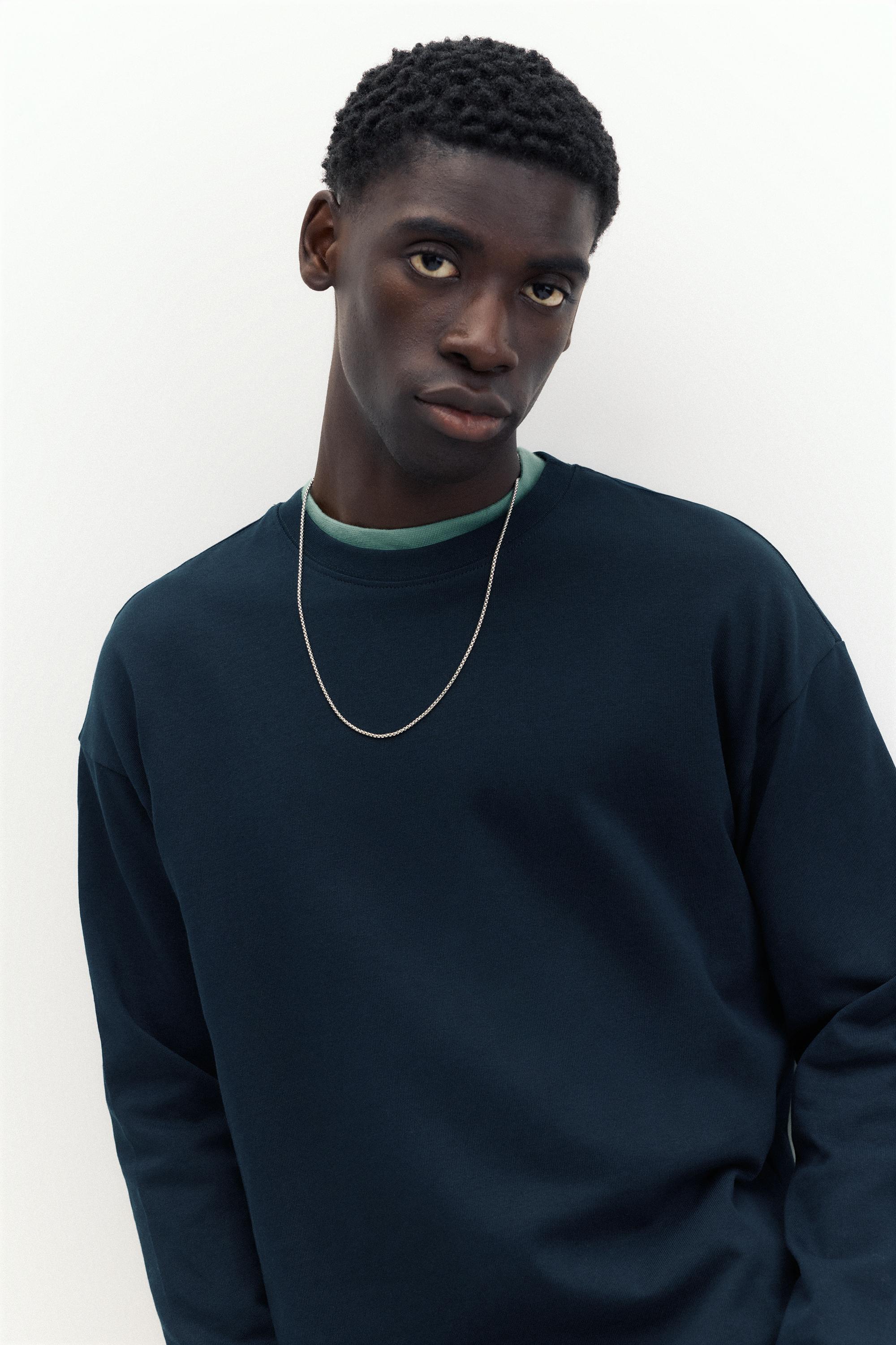 Heavy weight relaxed fit T-shirt — Navy