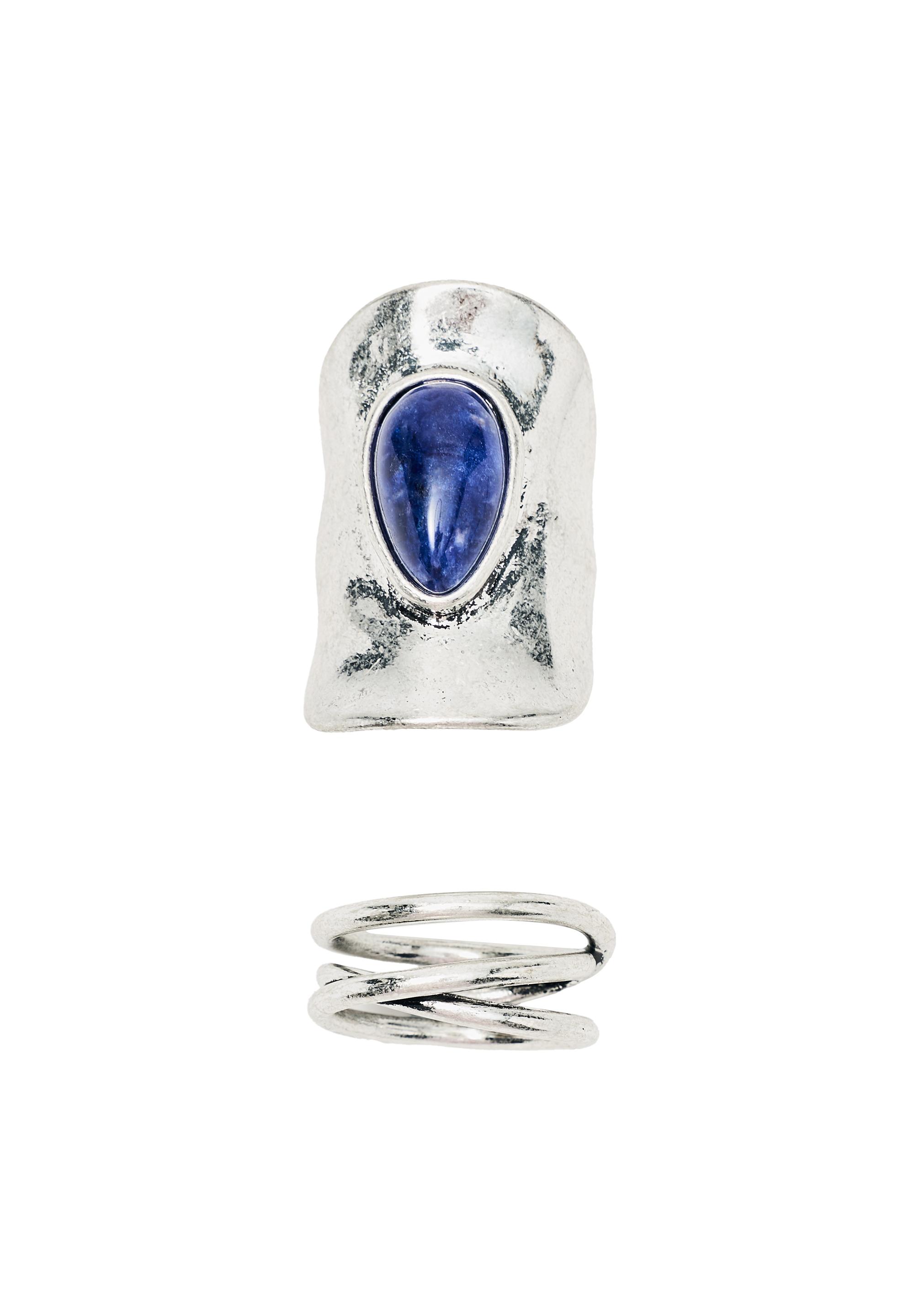 Stone ring pack — Silver