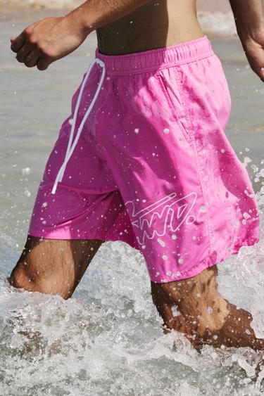 STWD board shorts — Pink 1