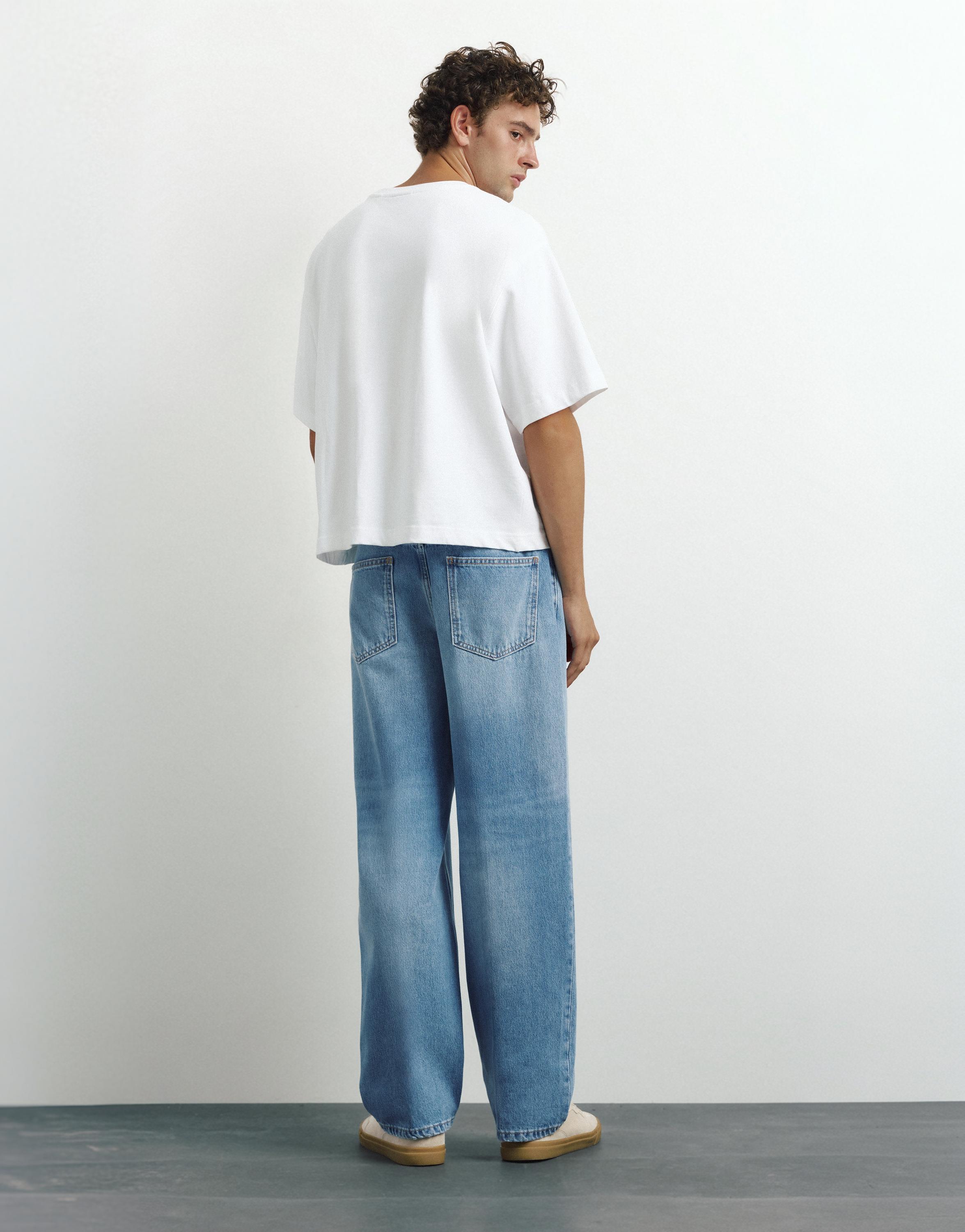 Relaxed baggy jeans — Medium blue
