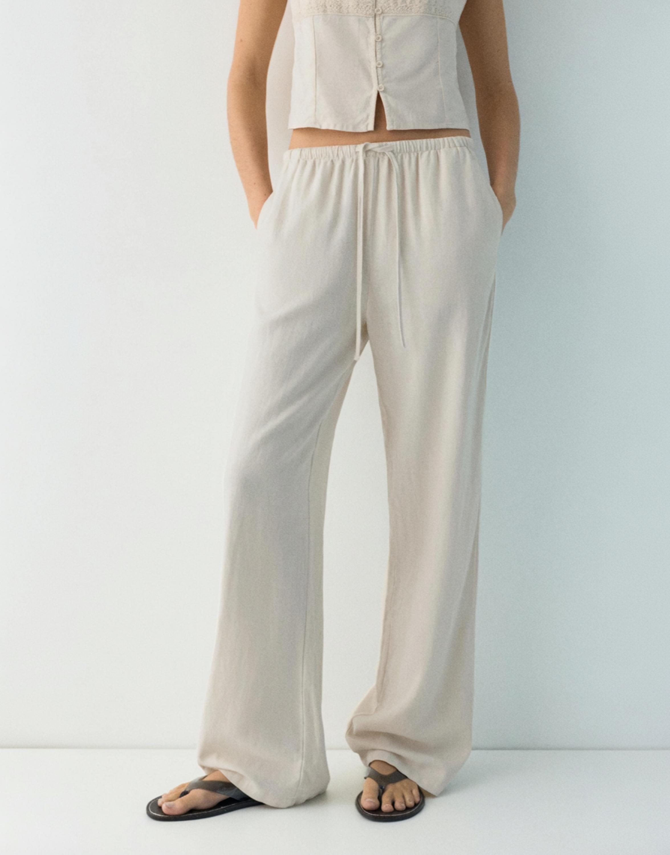 Keten jogger pantolon - Görsel 41