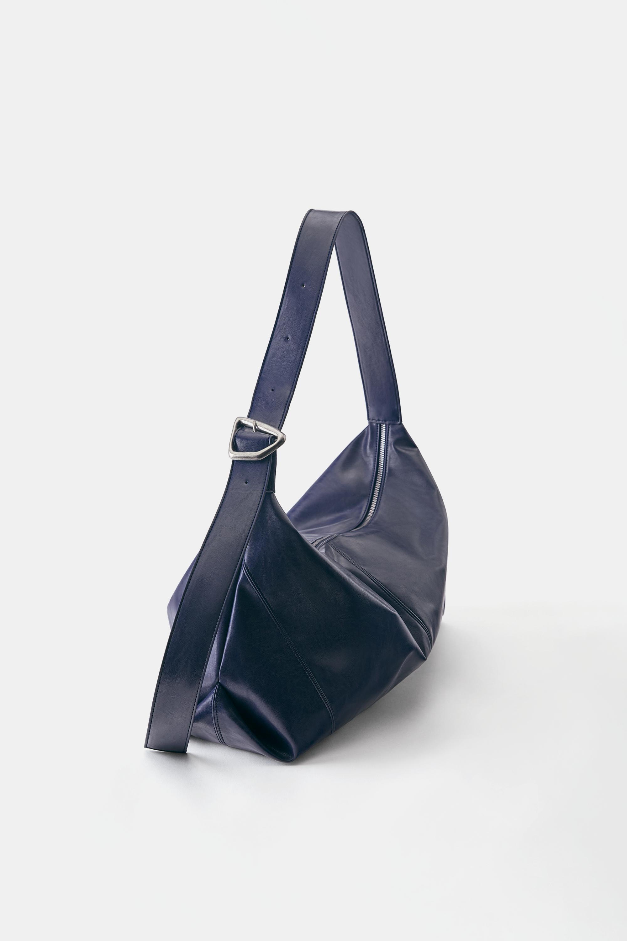 Crossbody shopper bag — Blue