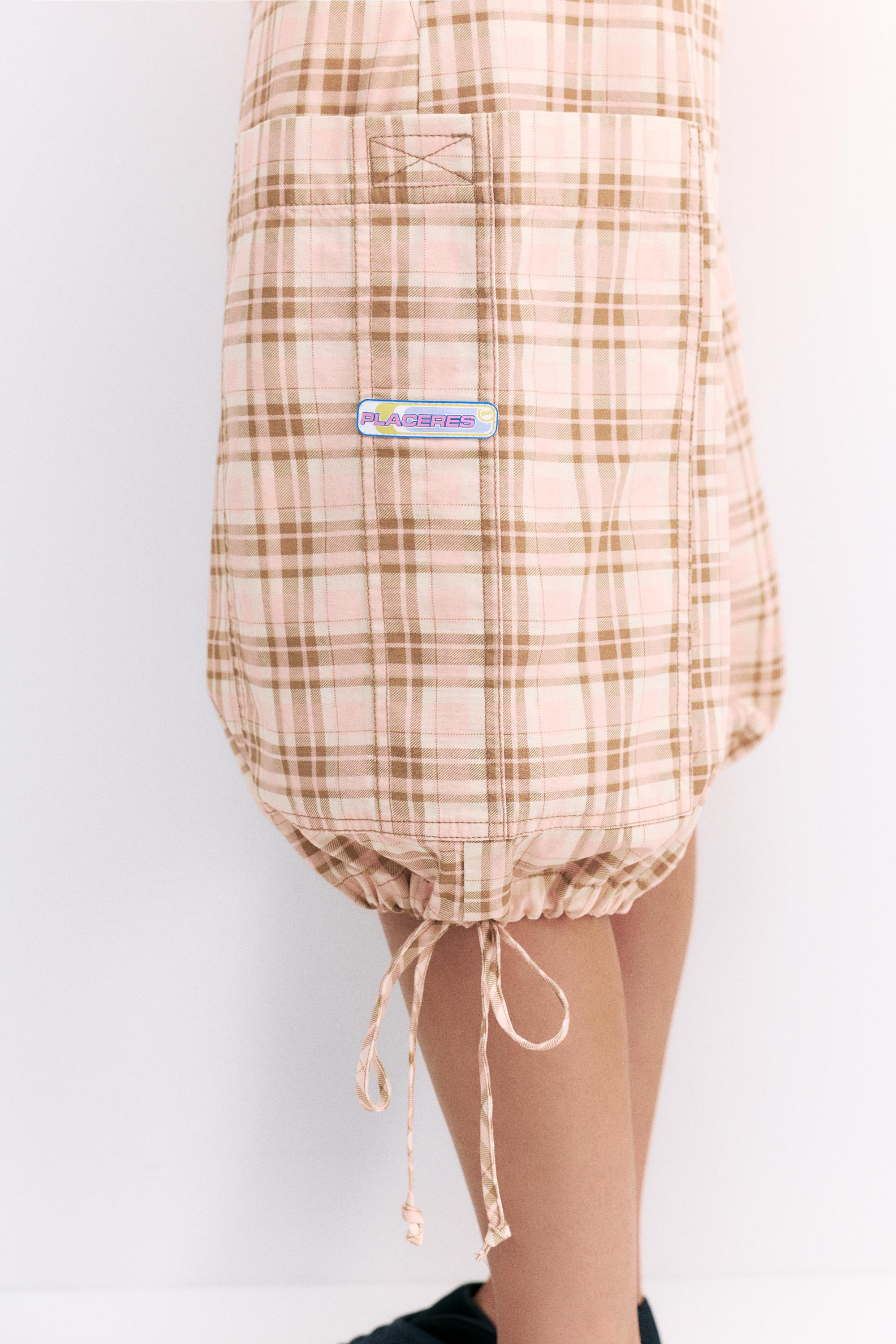 Pleasures x STWD checked cargo Bermuda shorts — Pink
