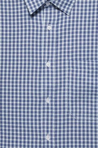 Short sleeve check shirt — Blue 8