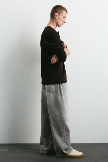Baggy relaxed fit jeans — Pale grey 2