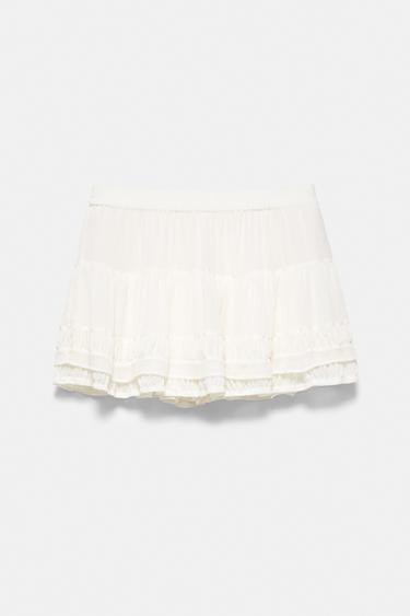 Ruffled mini skirt — Ice 5