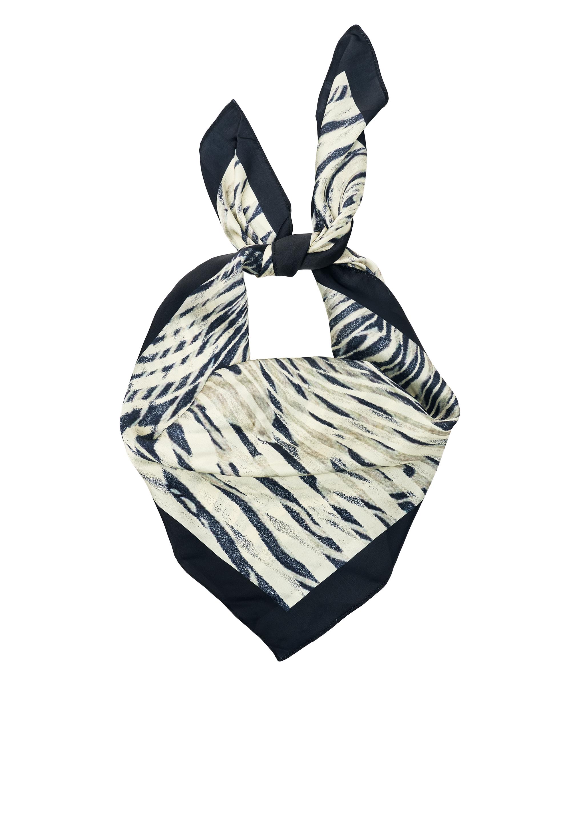Zebra print bandana — Brown
