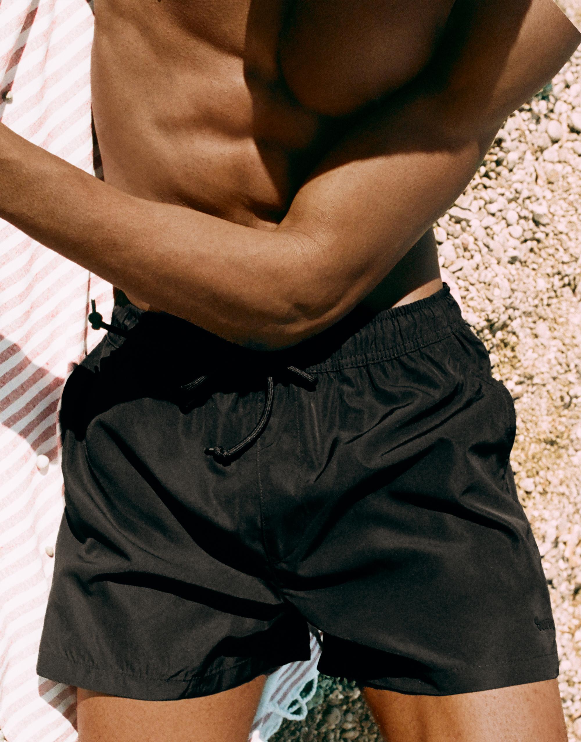 Basic swimming trunks — Black