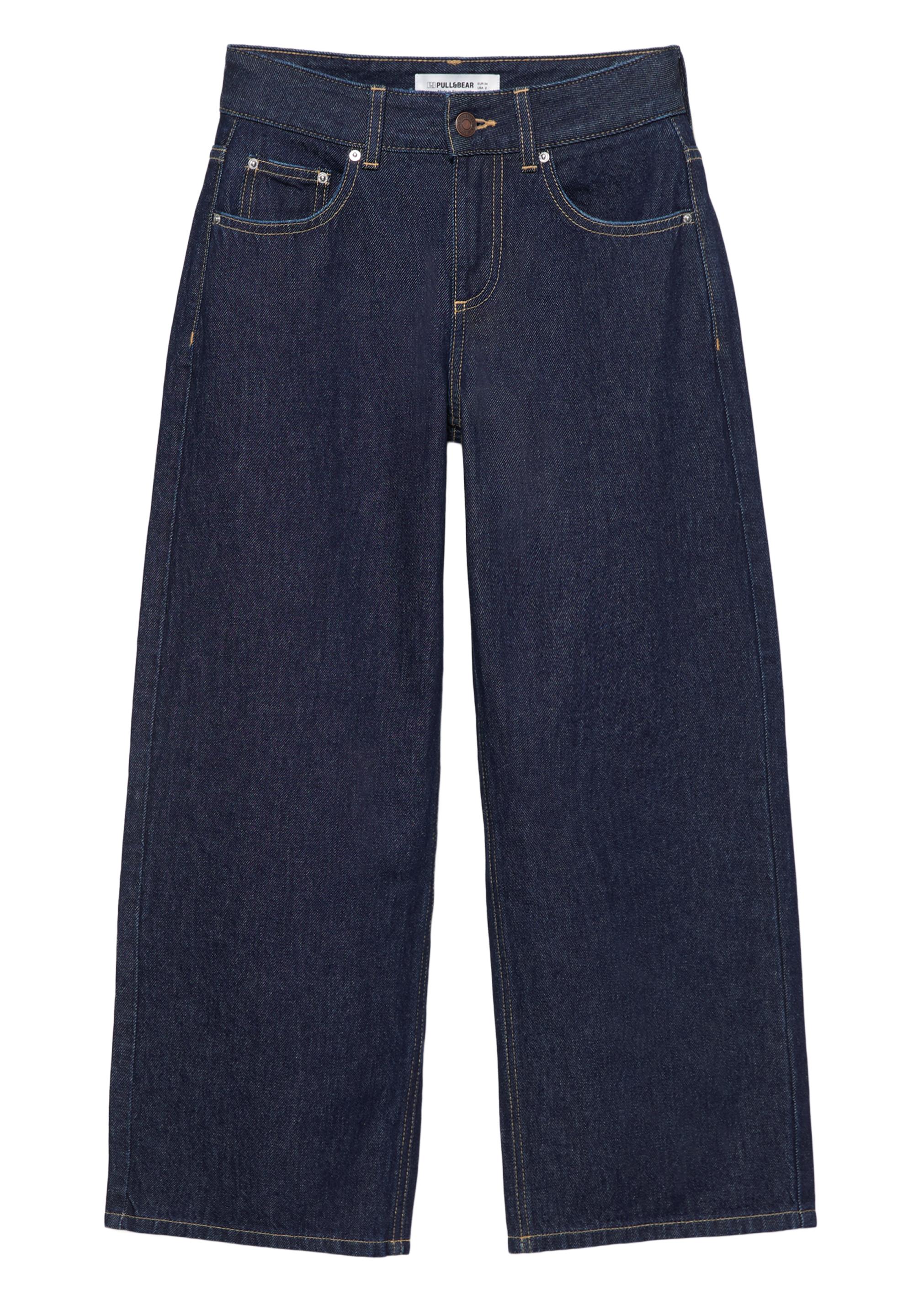 Low-rise culottes jeans — Navy