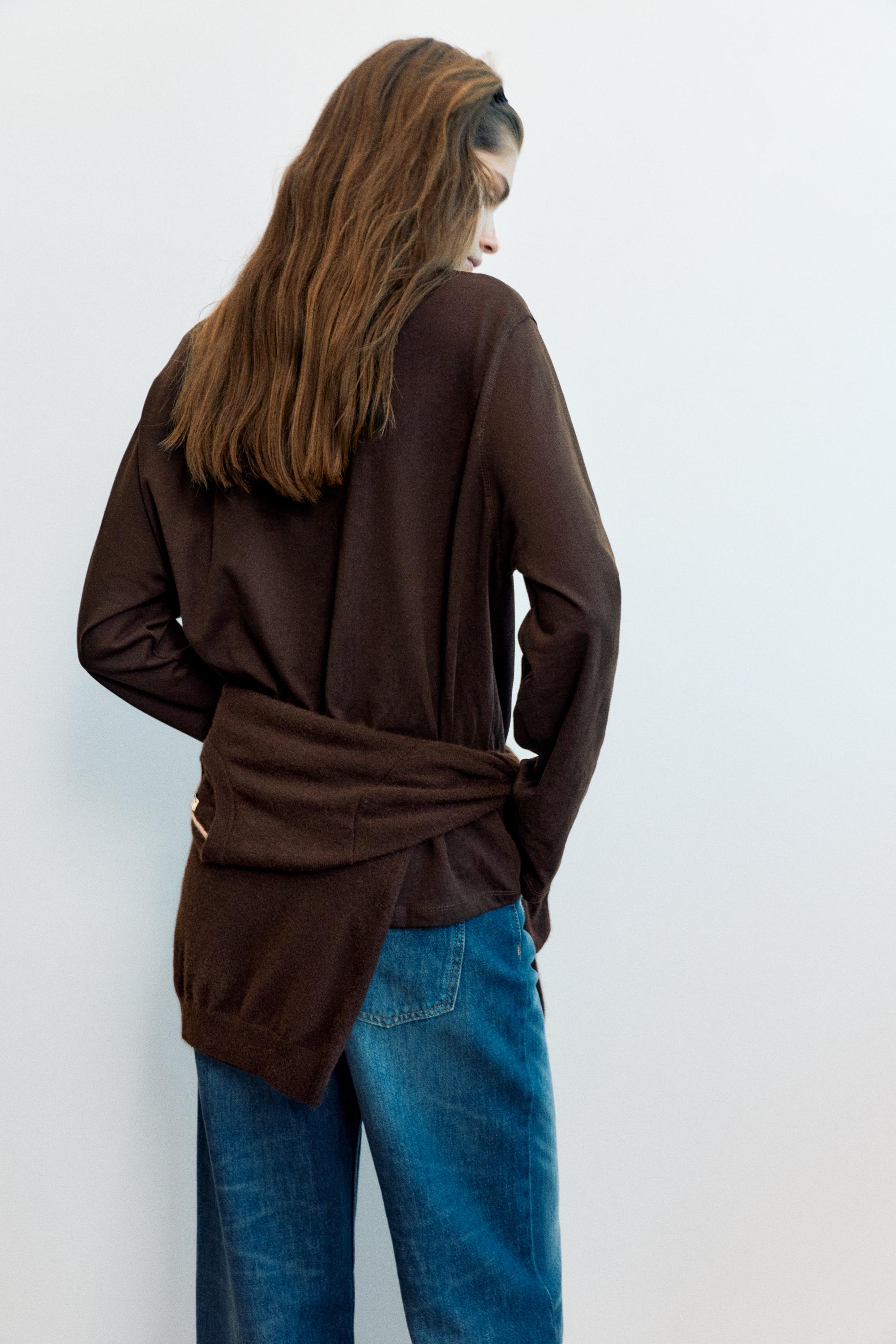 Pull&Bear Oversize uzun kollu tişört