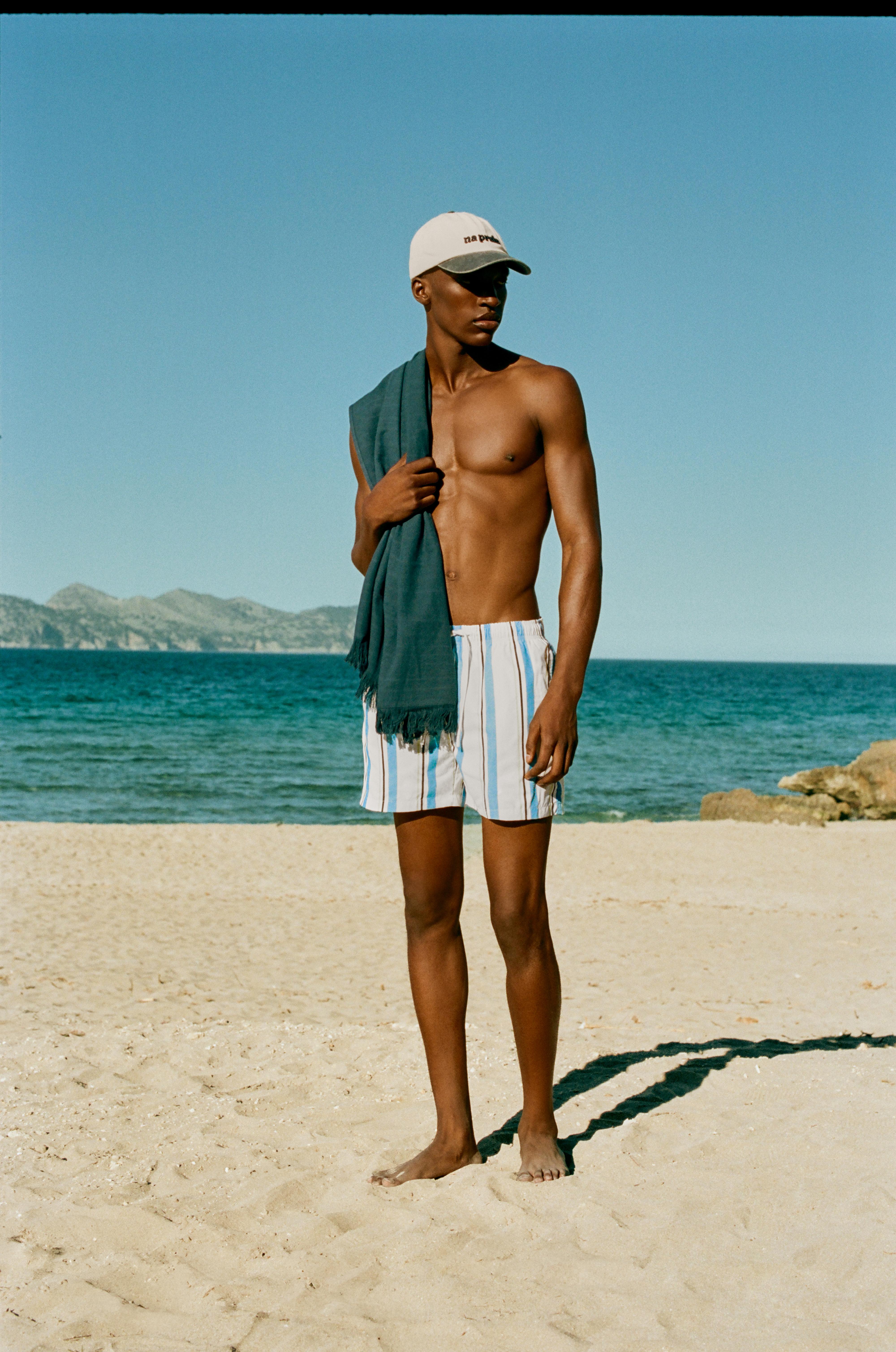 Striped swimming trunks — Others
