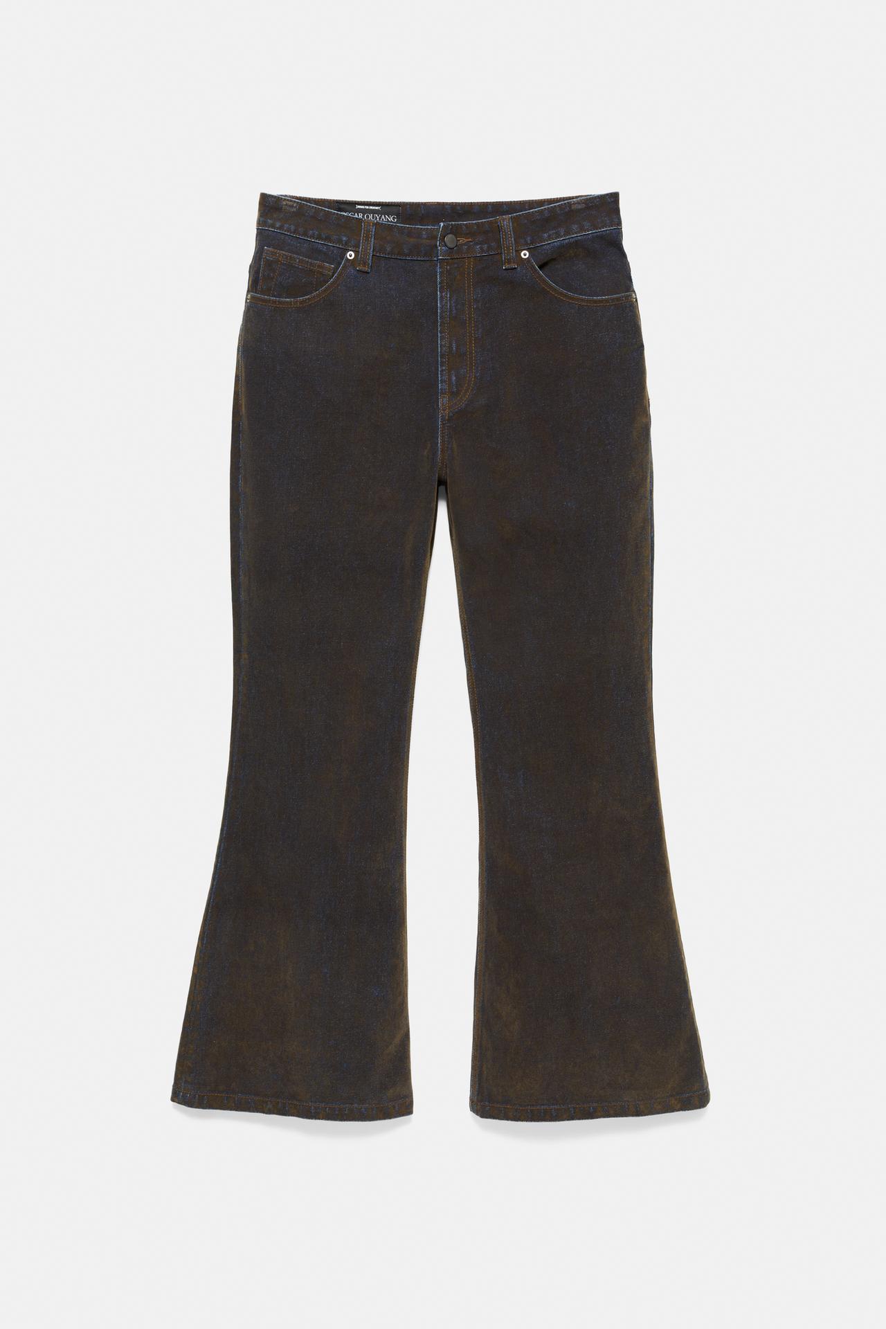 Oscar Ouyang flared jeans — Brown