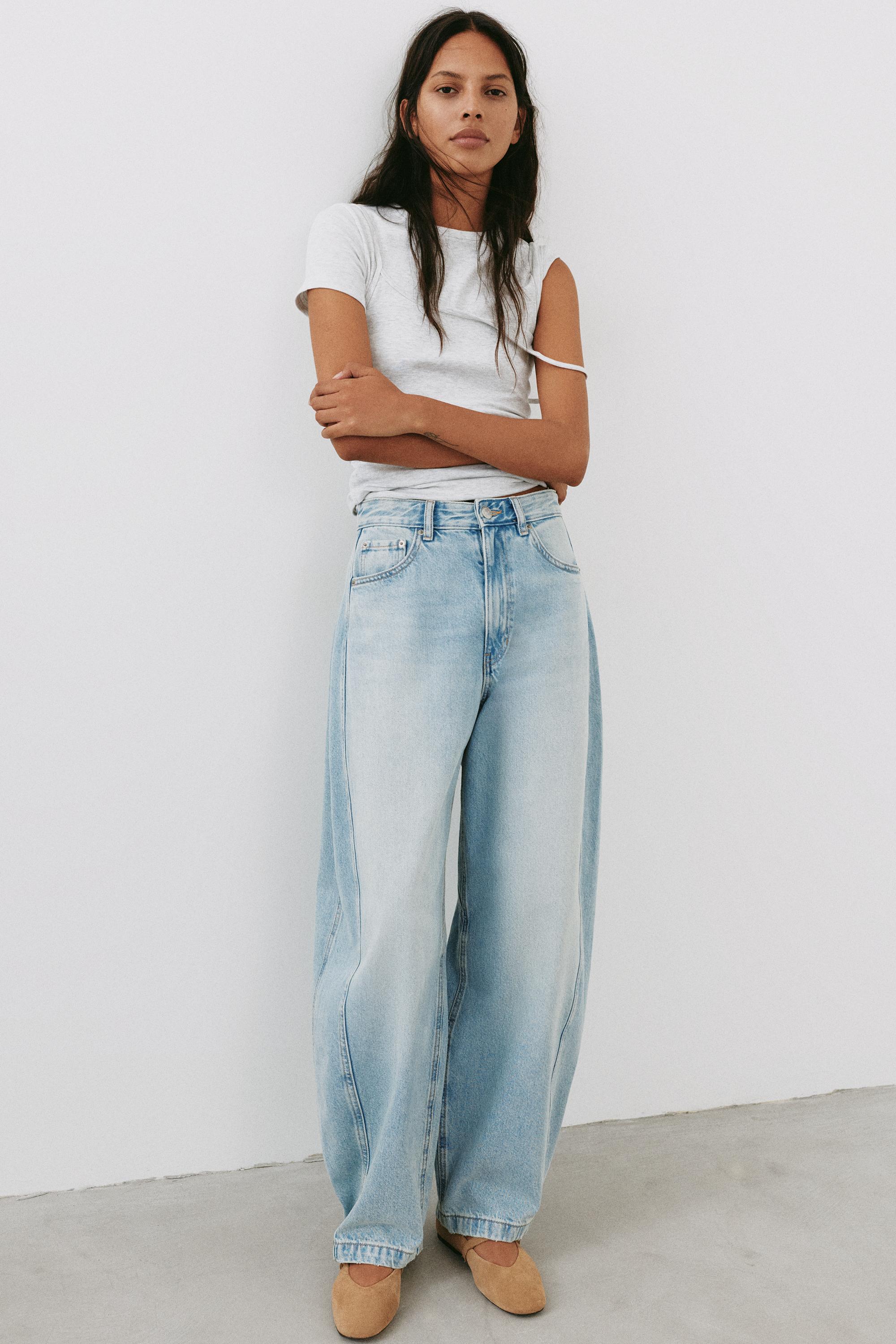 Jeans A Palloncino Con Passanti
