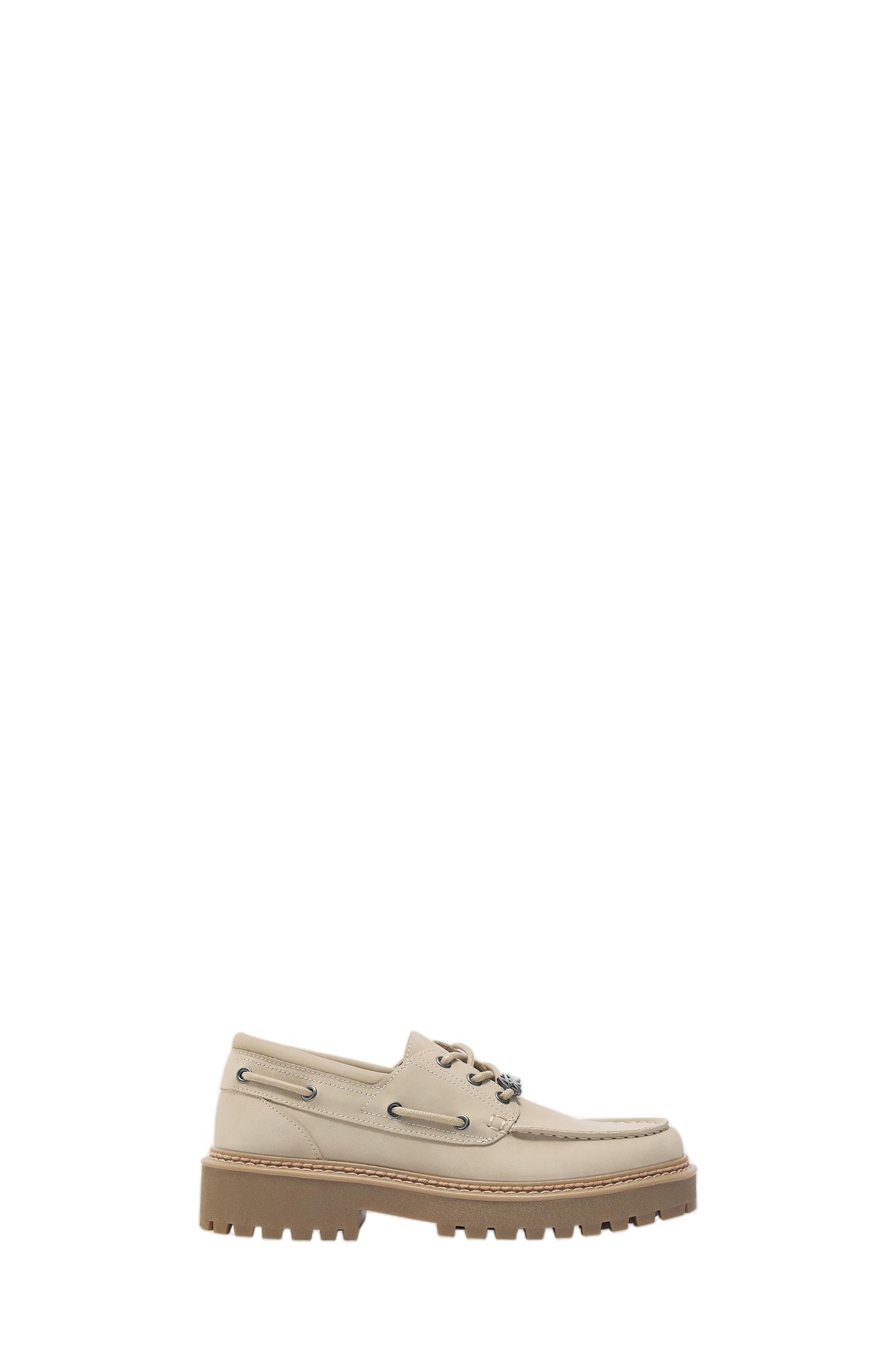 STWD boat shoes — Ecru