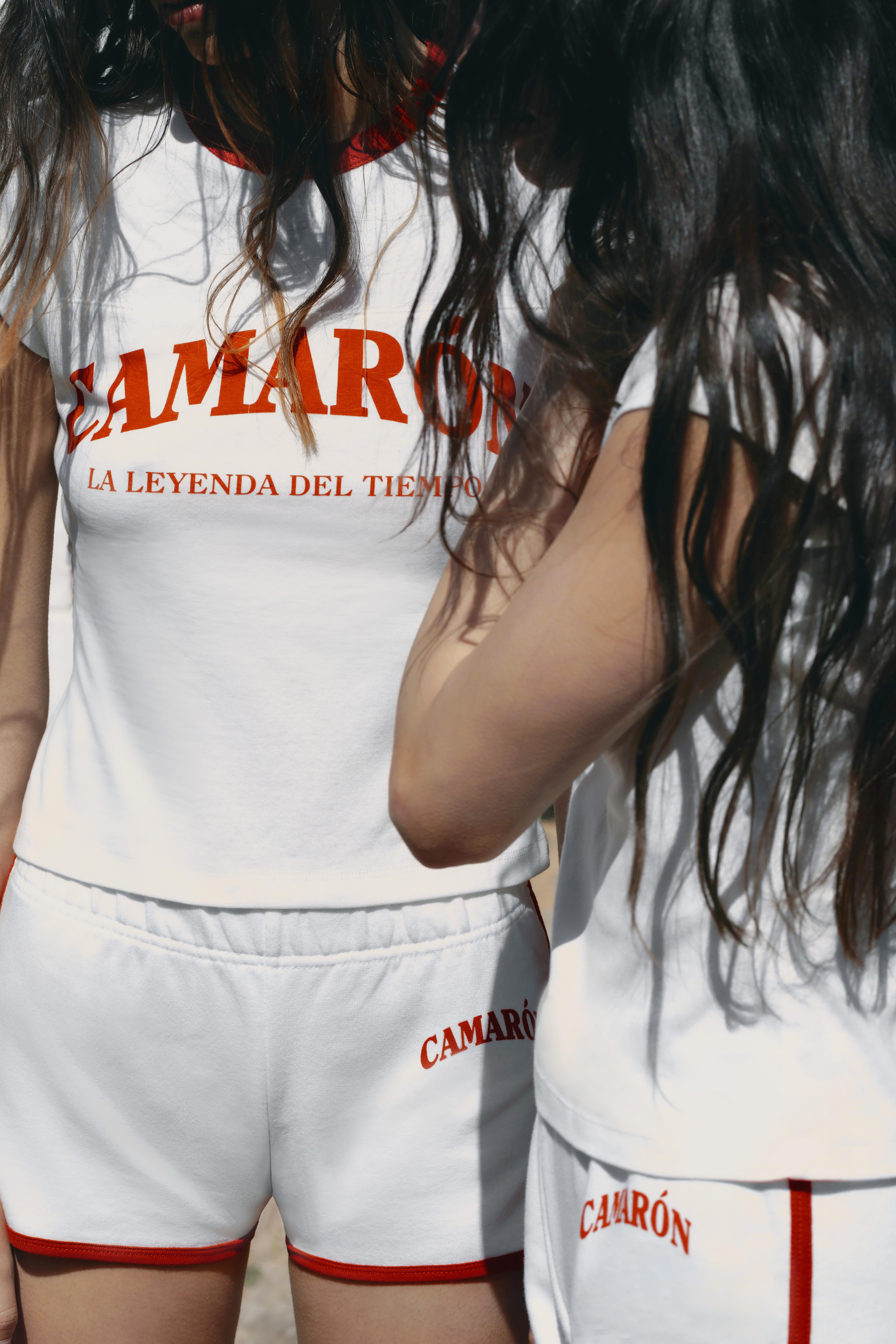 Camarón de la Isla ribbed shorts — Ecru