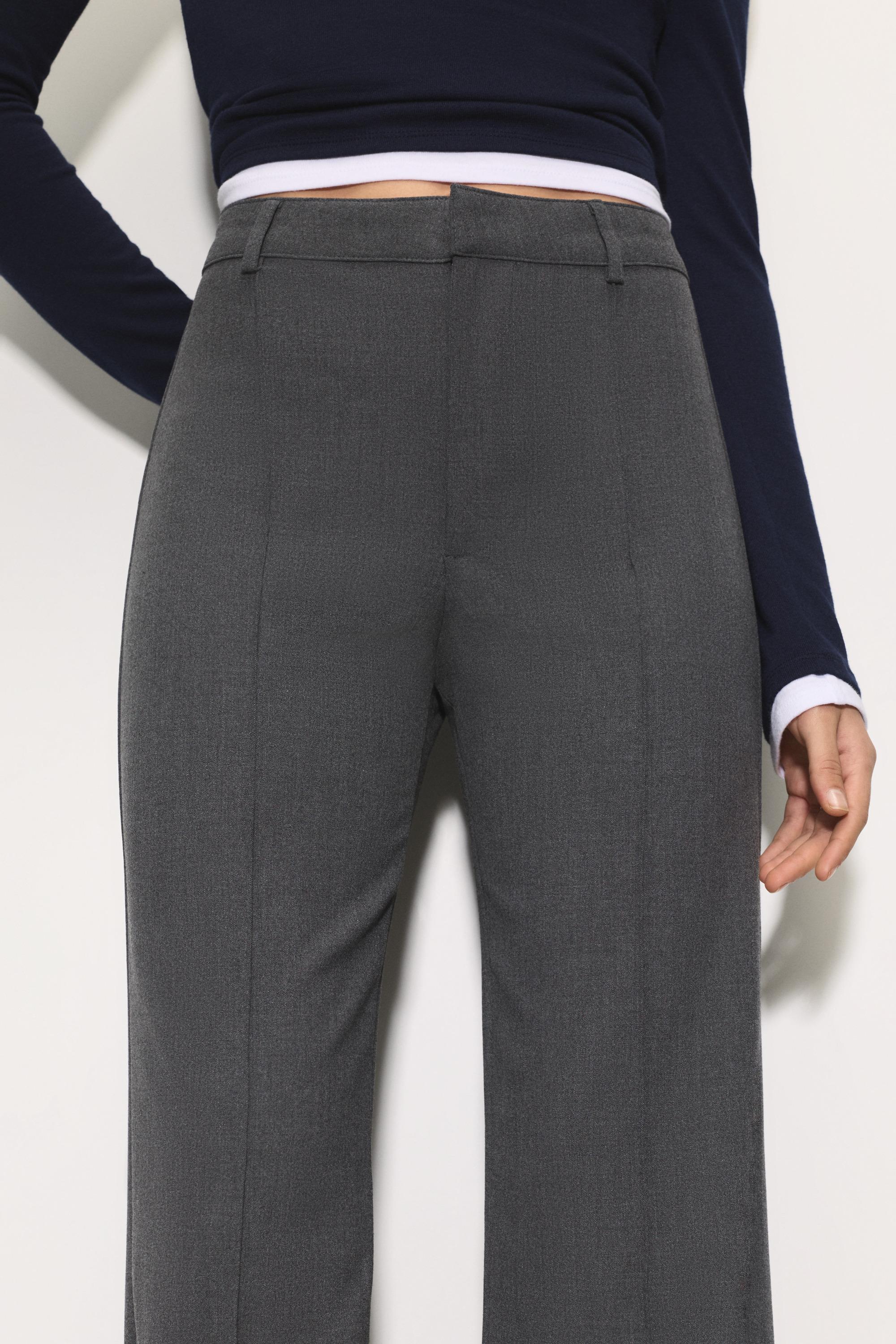 Smart trousers with seam detail — Grey