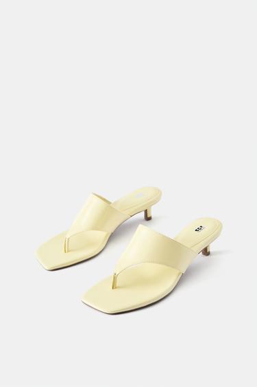 Strappy heeled sandals — Yellow 3