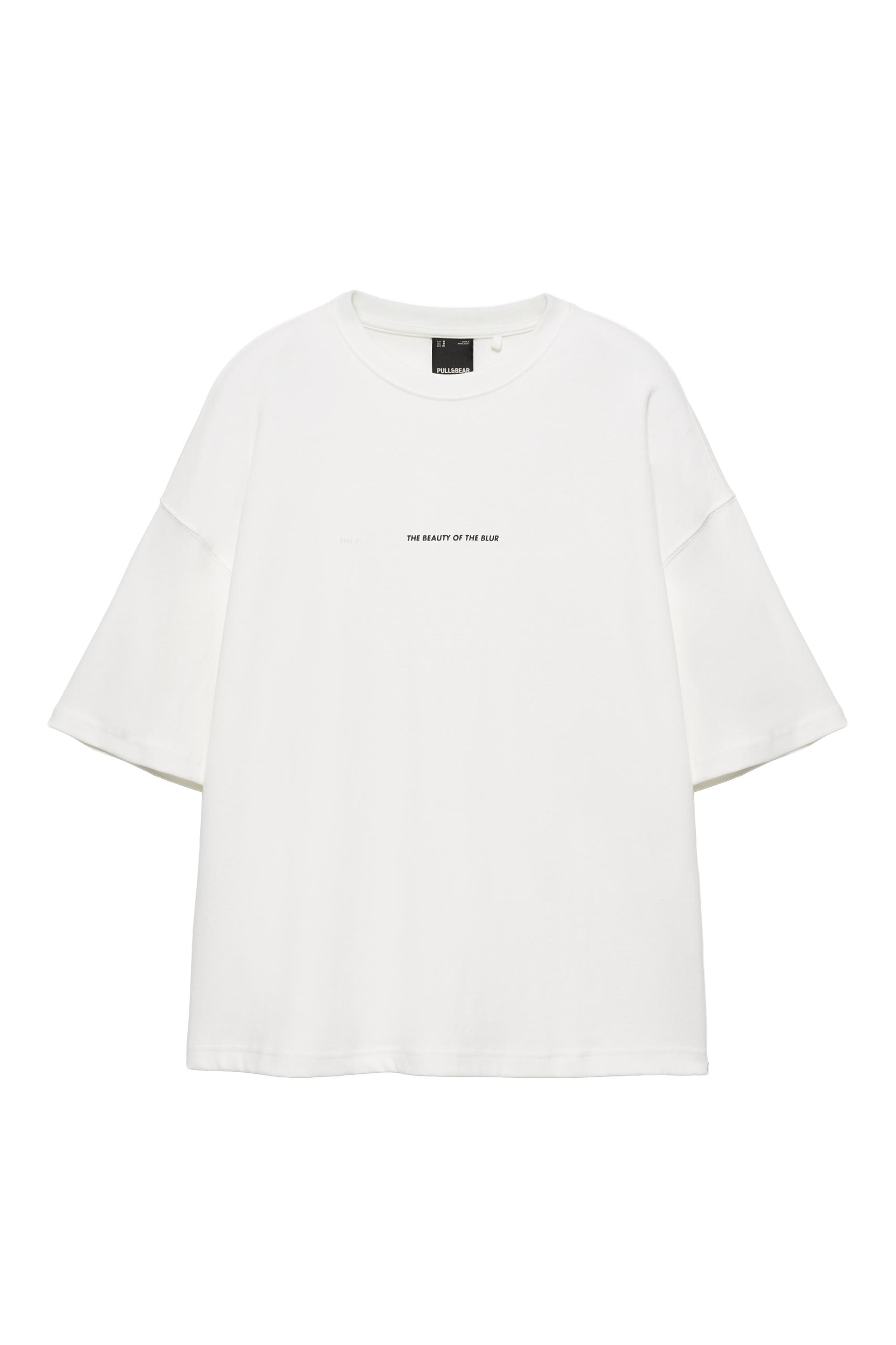 Pull&Bear İnterlok fotoğraflı tişört görsel 4