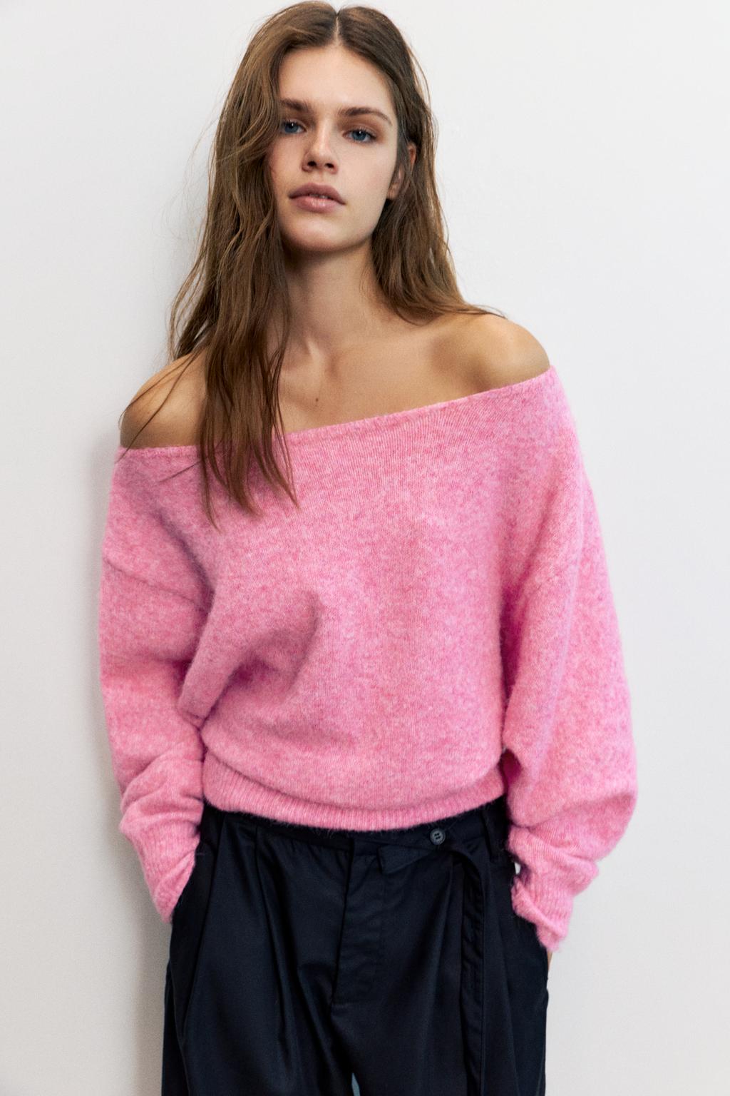 Asymmetric knit jumper