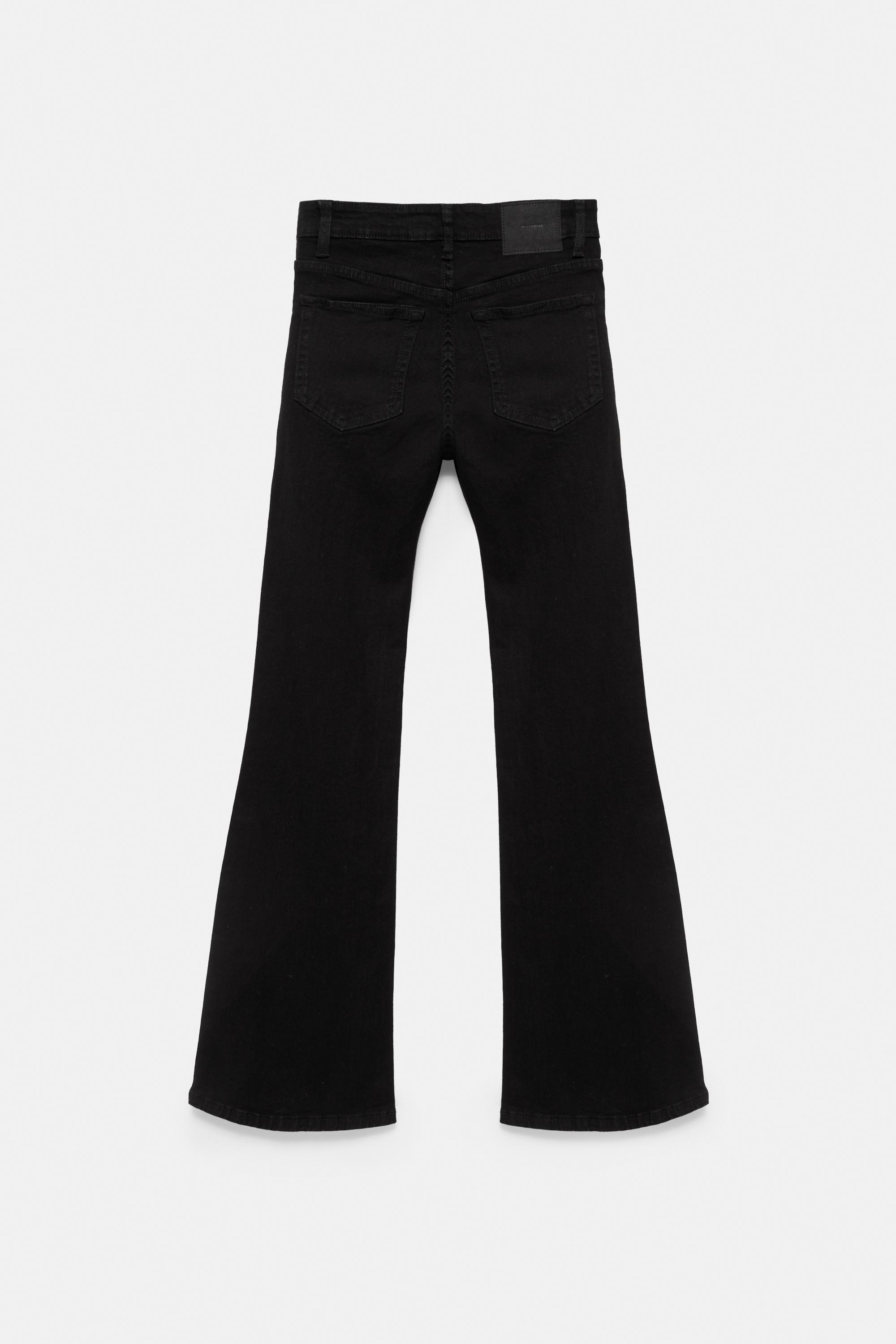 Skinny flared jeans — Black marl