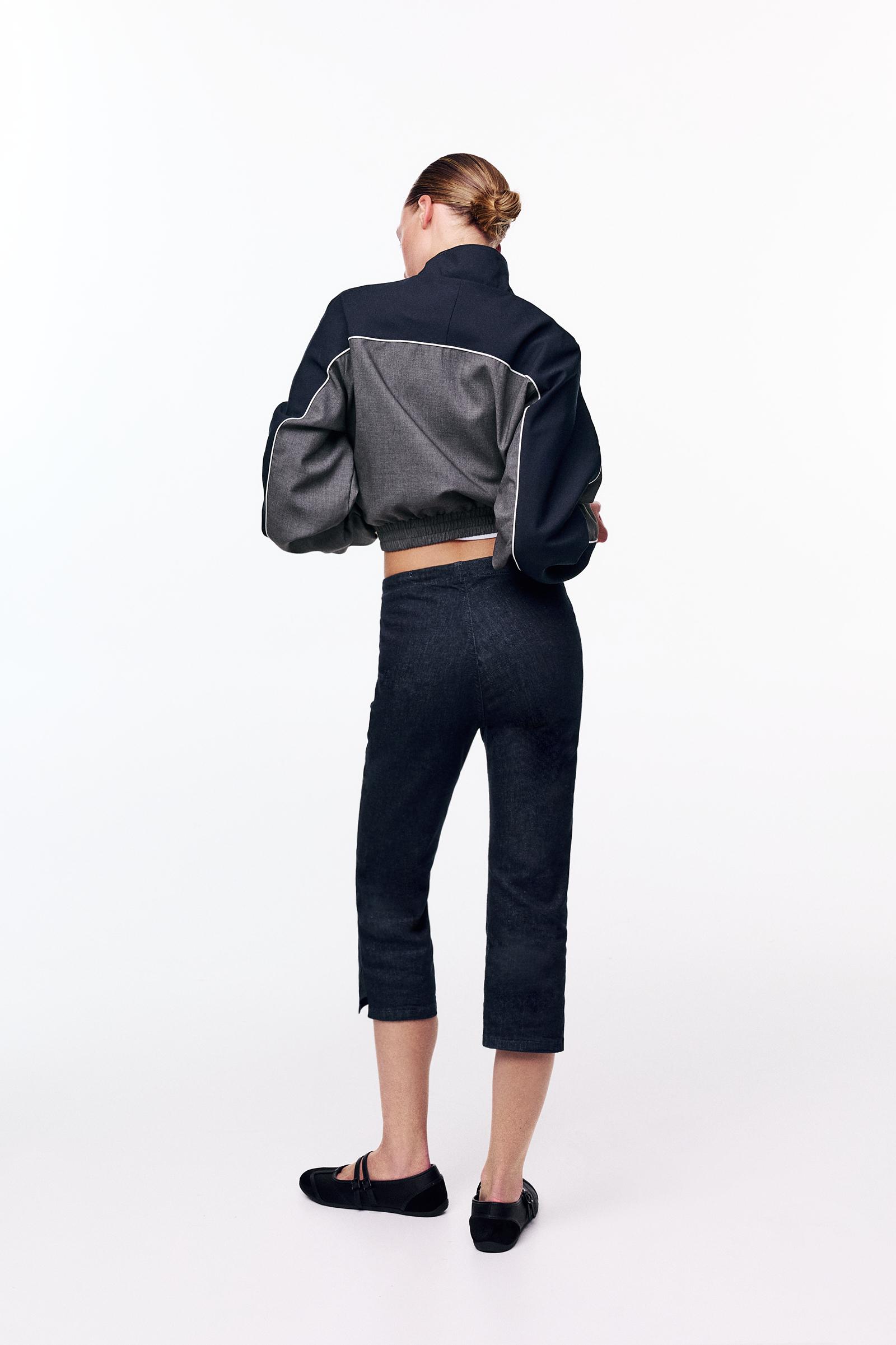 Seamless capris jeans — Navy