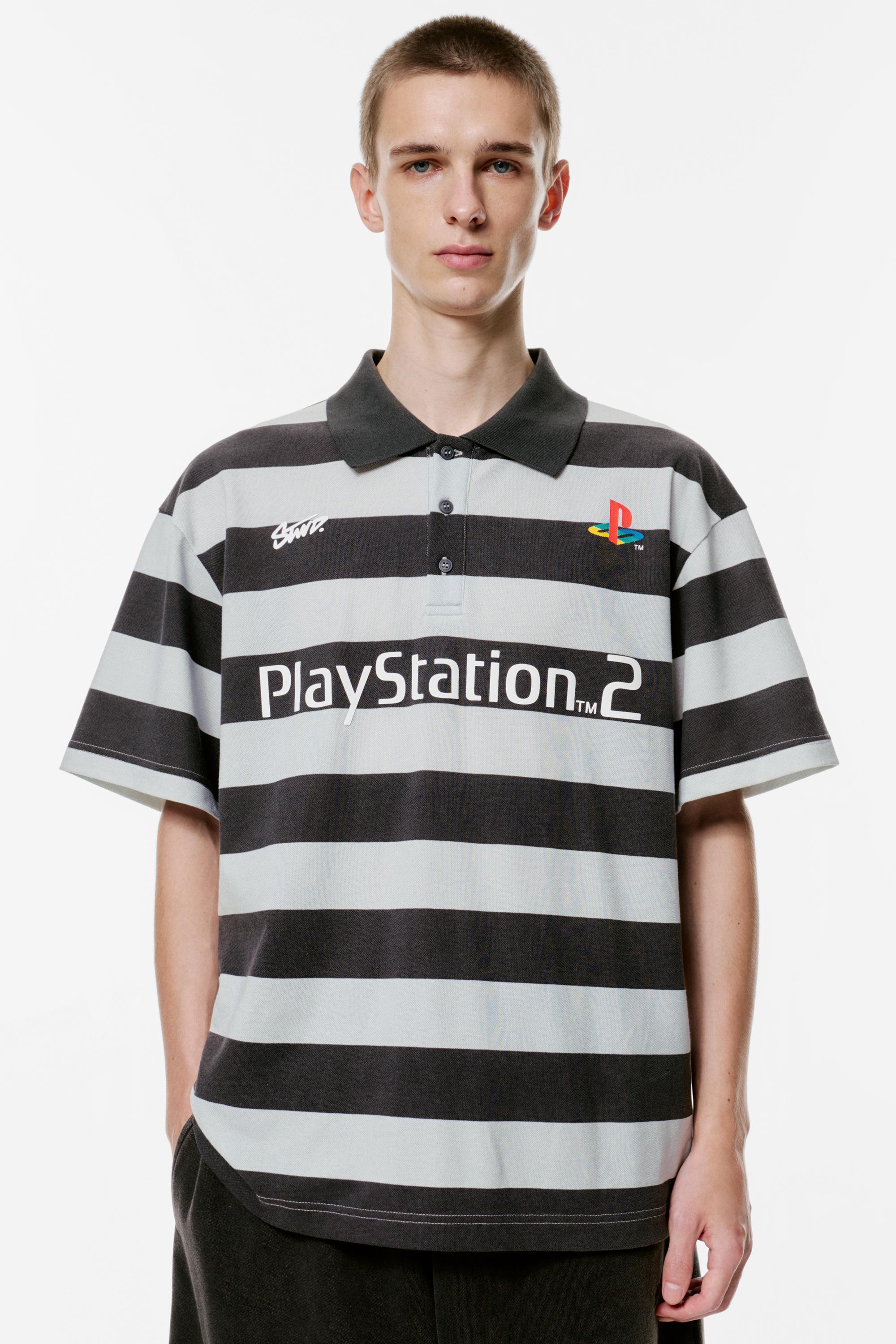 Poloshirt Mit Streifen Playstation X Stwd
