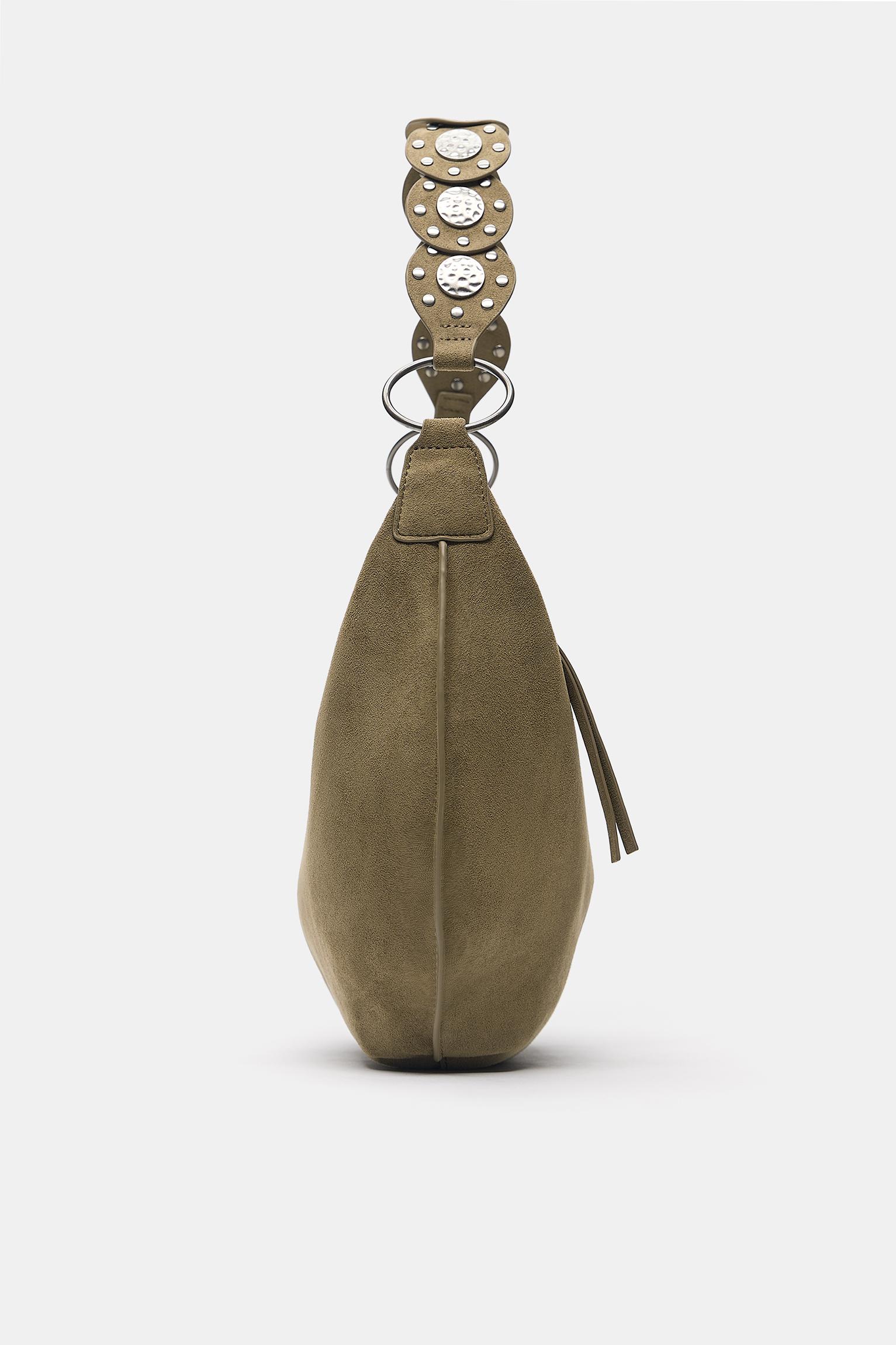 Zımba detaylı omuz çantası - Görsel 14