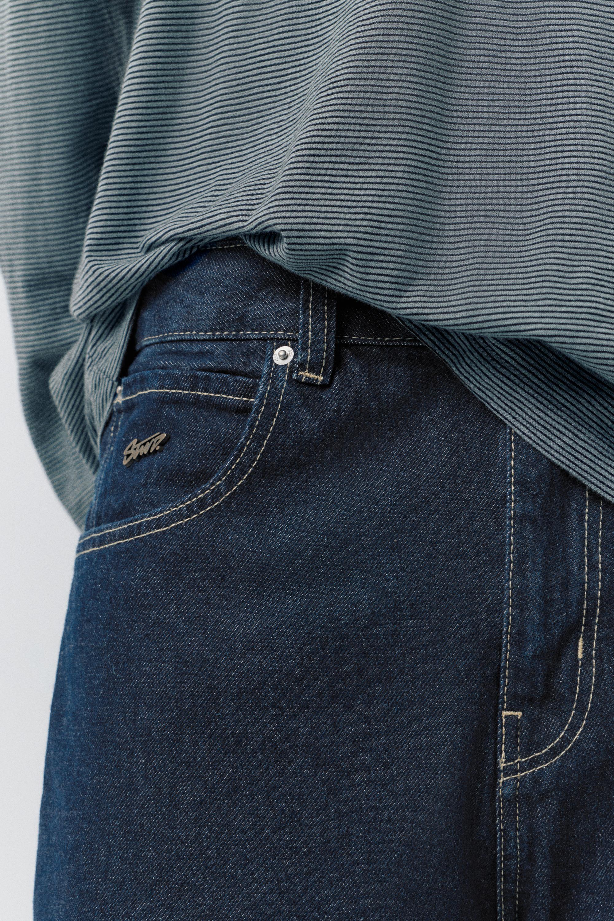 Relaxed fit baggy jeans — Indigo