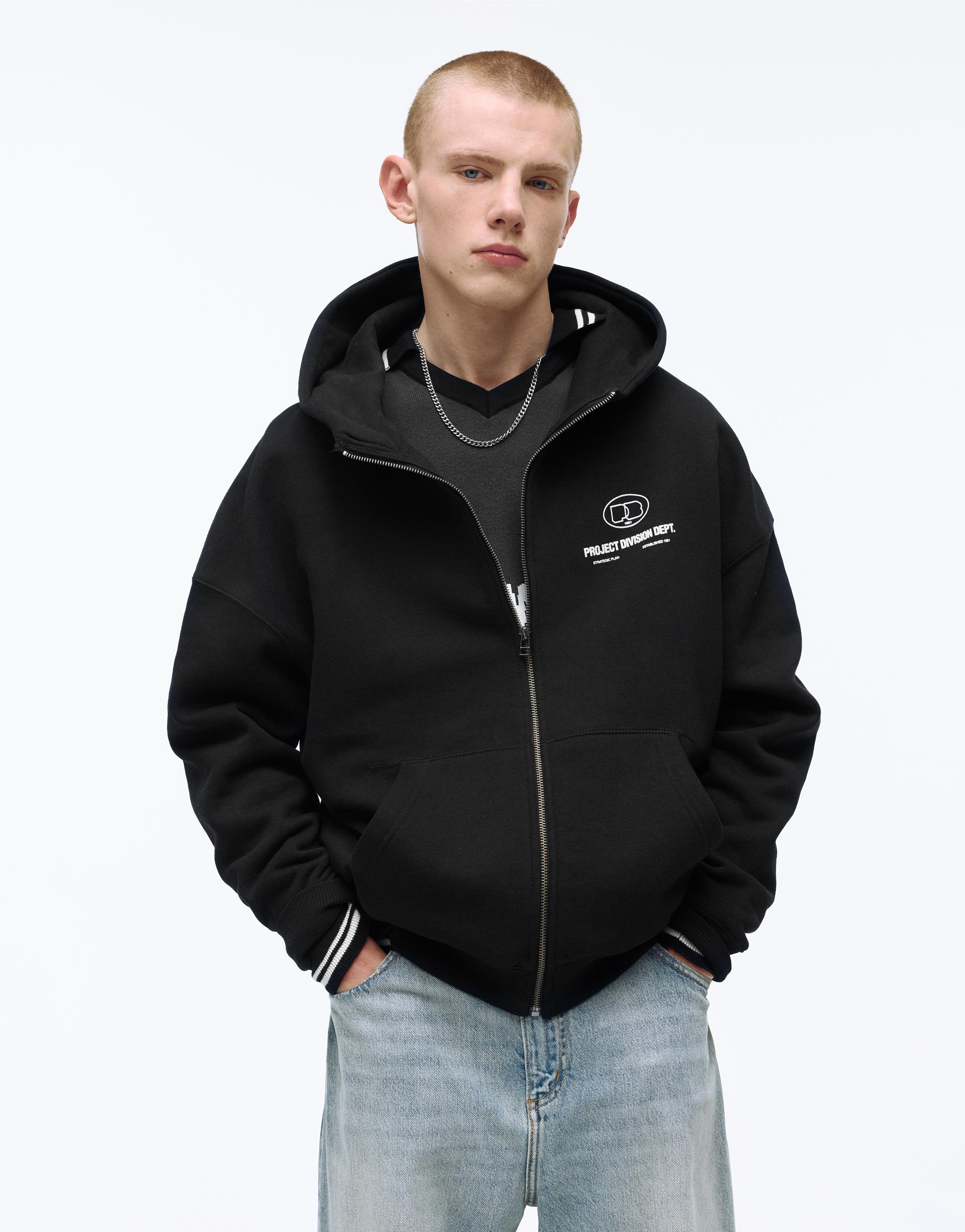 Fermuarlı kapüşonlu sweatshirt - Görsel 9