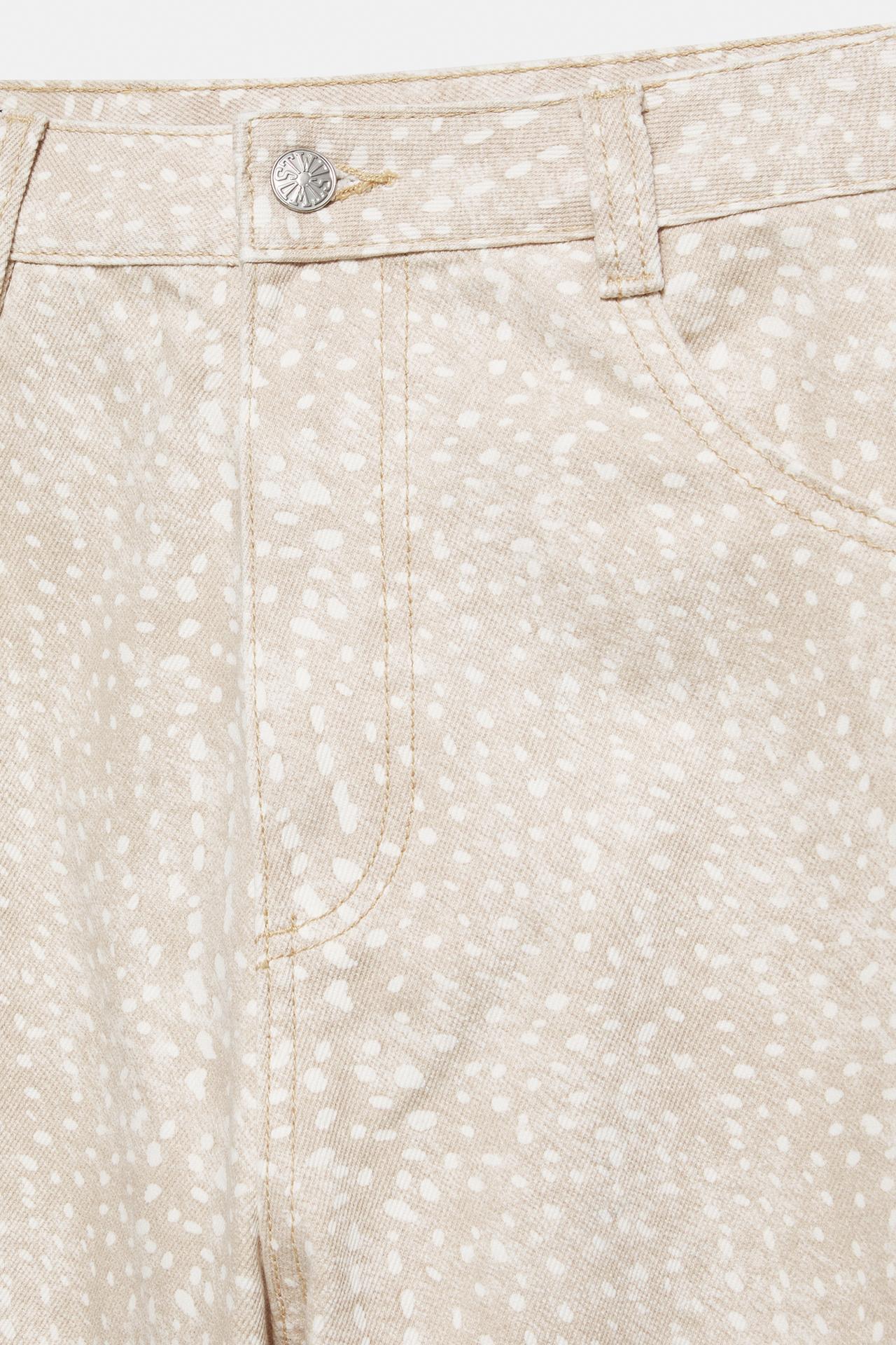 Animal print trousers — Beige