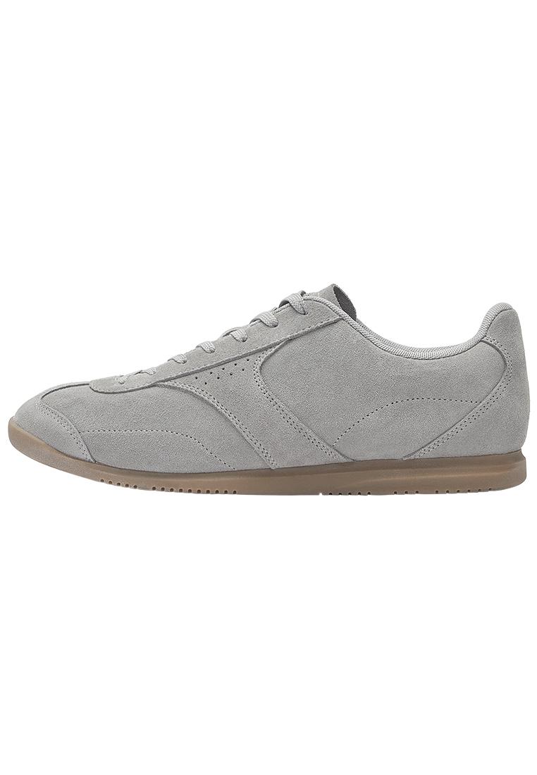 Casual leather trainers — Grey