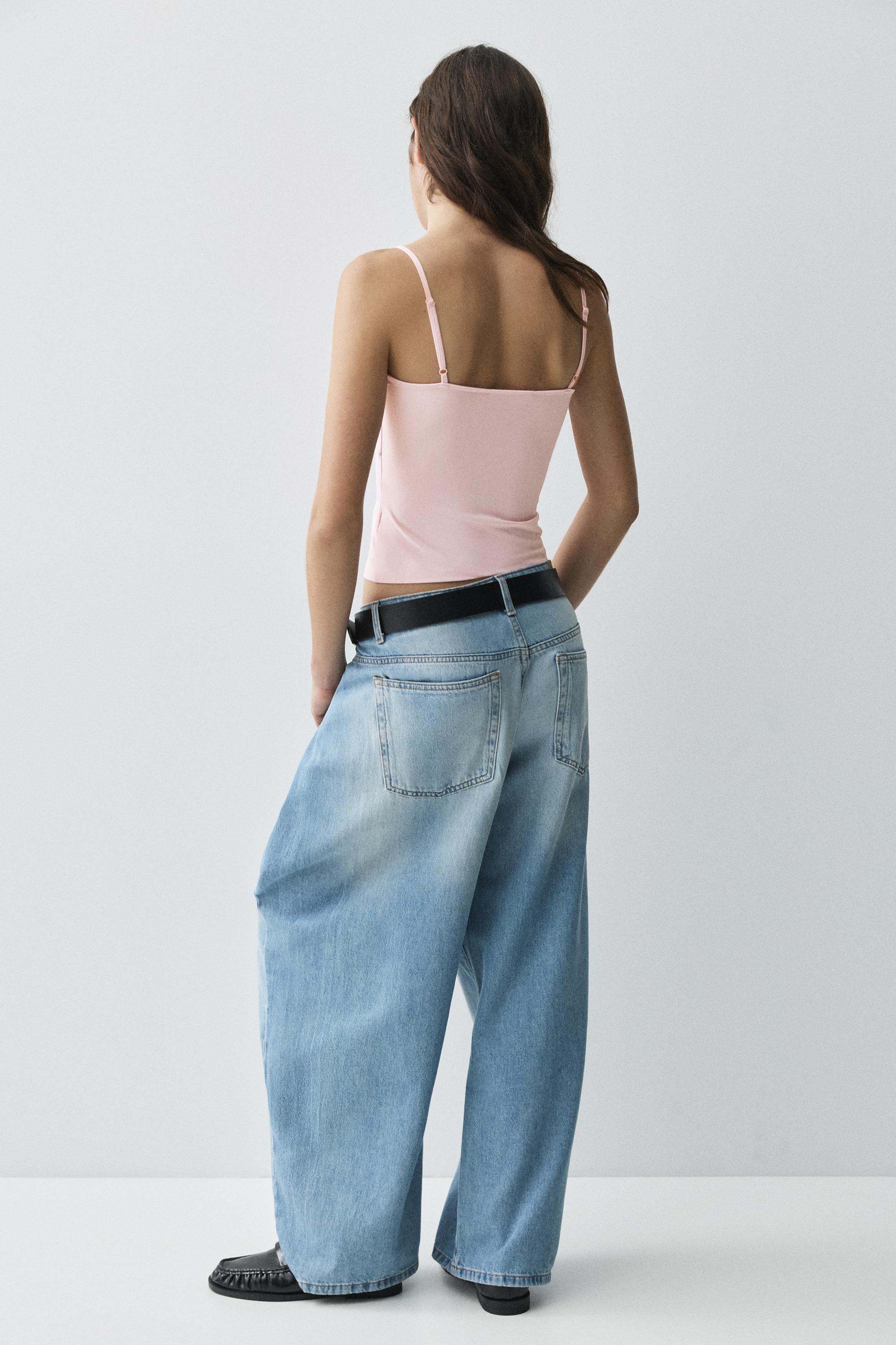 Basic top with adjustable straps — Pastel pink