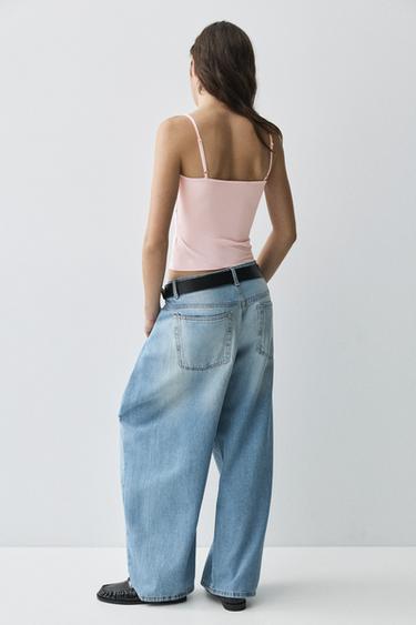 Basic top with adjustable straps — Pastel pink 2